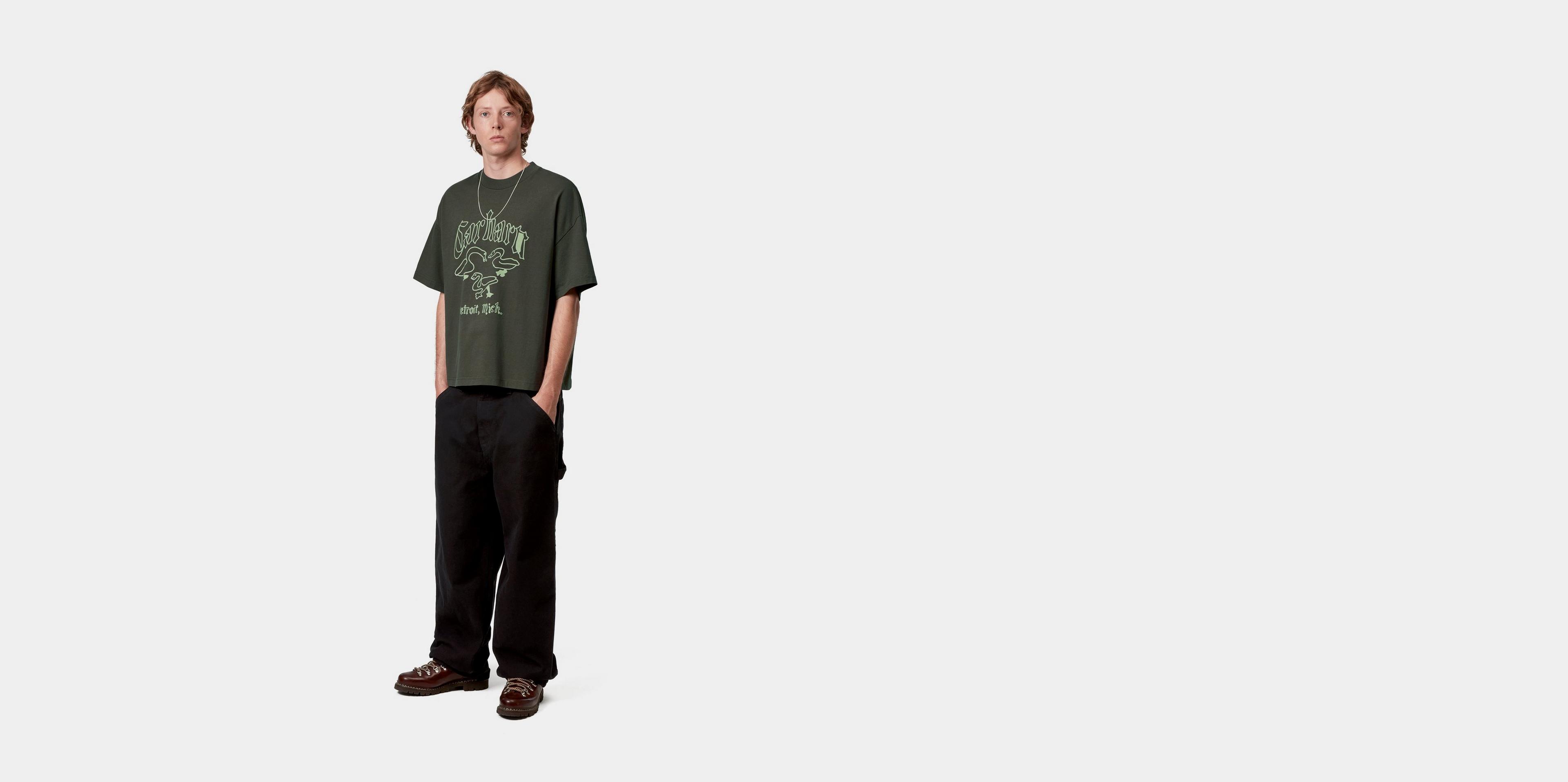 Carhartt WIP S/S Hackwork T-Shirt, Cypress | Official Online Store