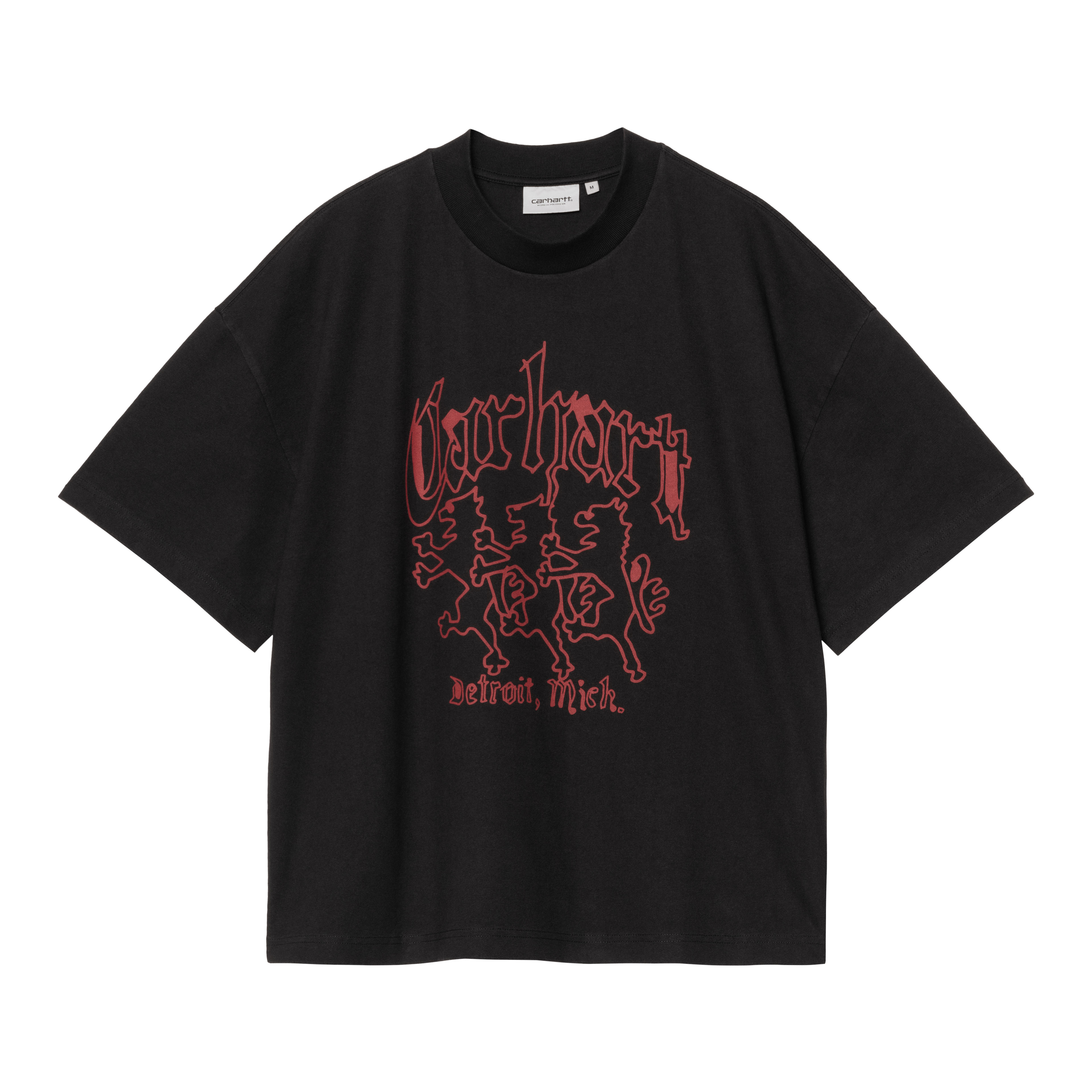 Carhartt WIP S/S Hackwork T-Shirt, Black | Official Online Store