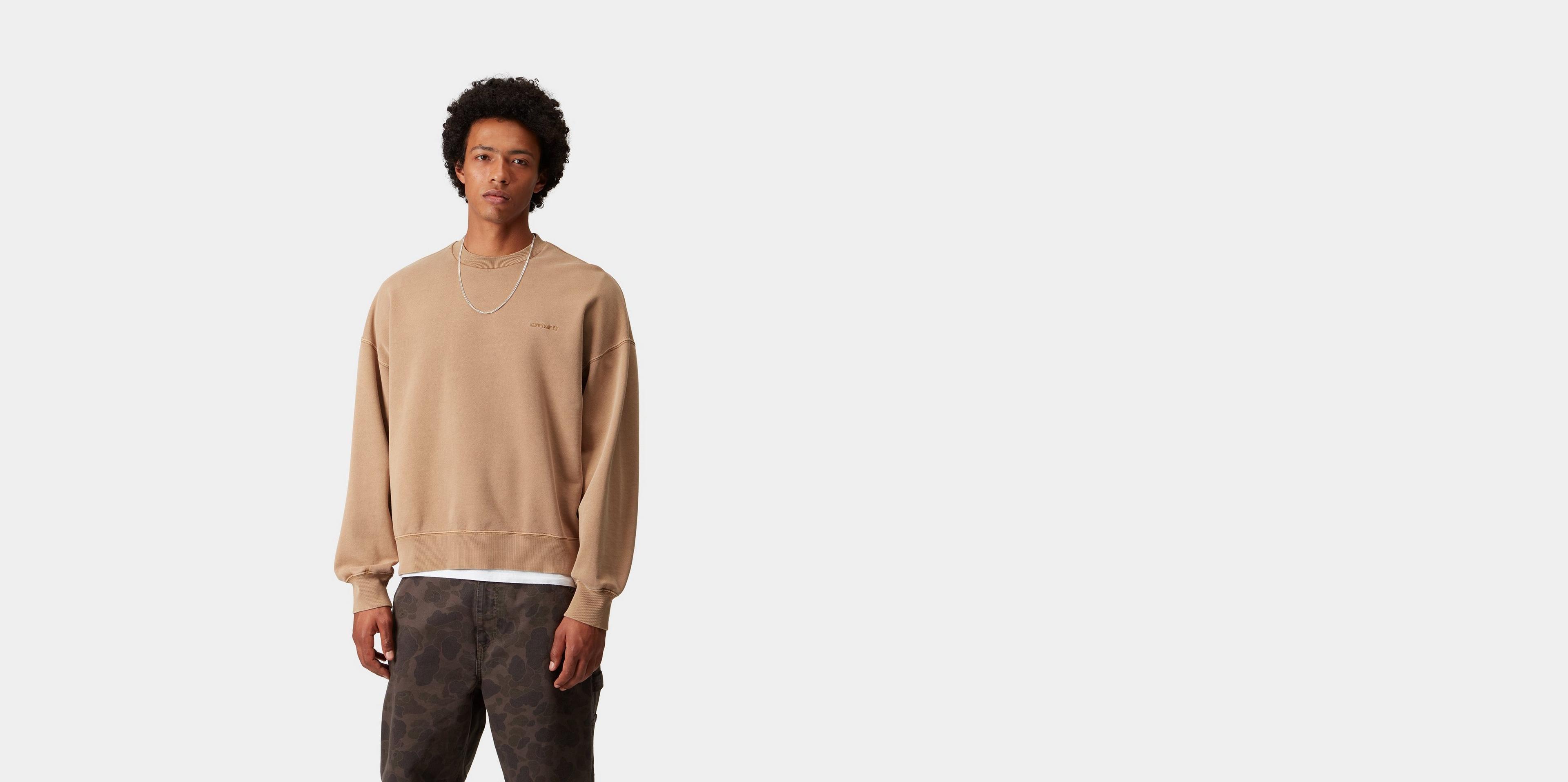 Carhartt WIP Benton Sweatshirt, Peanut | Official Online Store