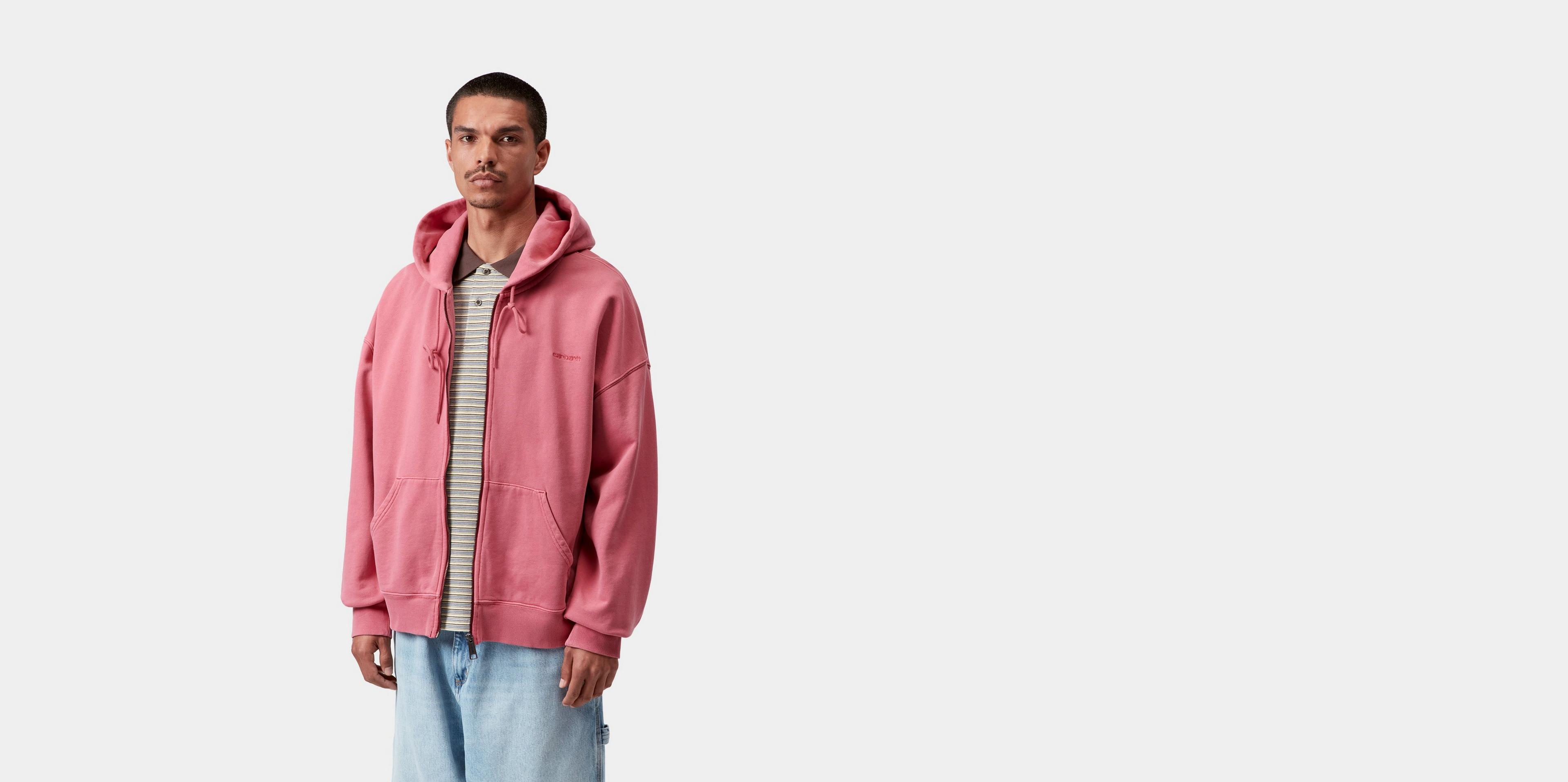 Carhartt WIP Hooded Benton Sweat Jacket, Primrose | Official