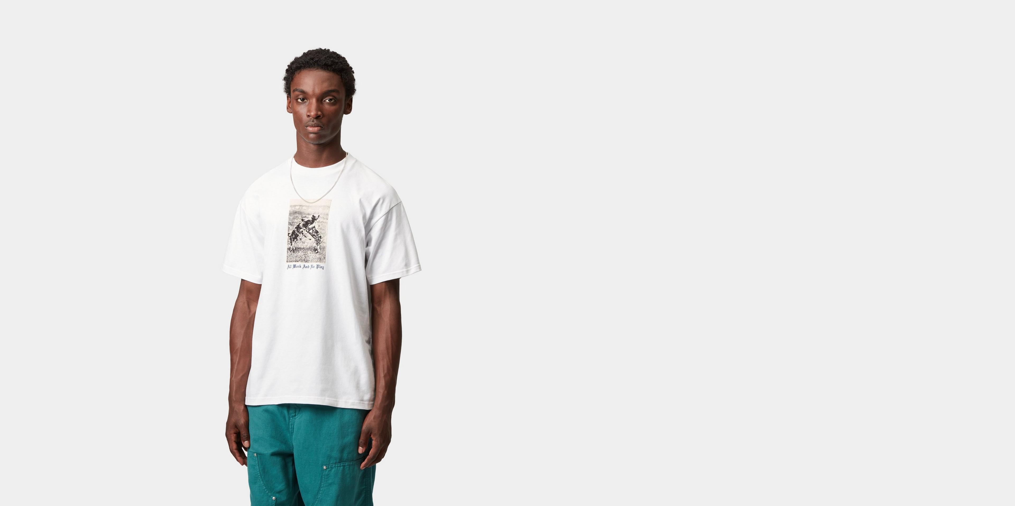 Tシャツ(半袖+袖なし) PARACAS T Shirt PWT14-5 WHITE By Parra Beached And Blank T-Shirt in White | SVD USA