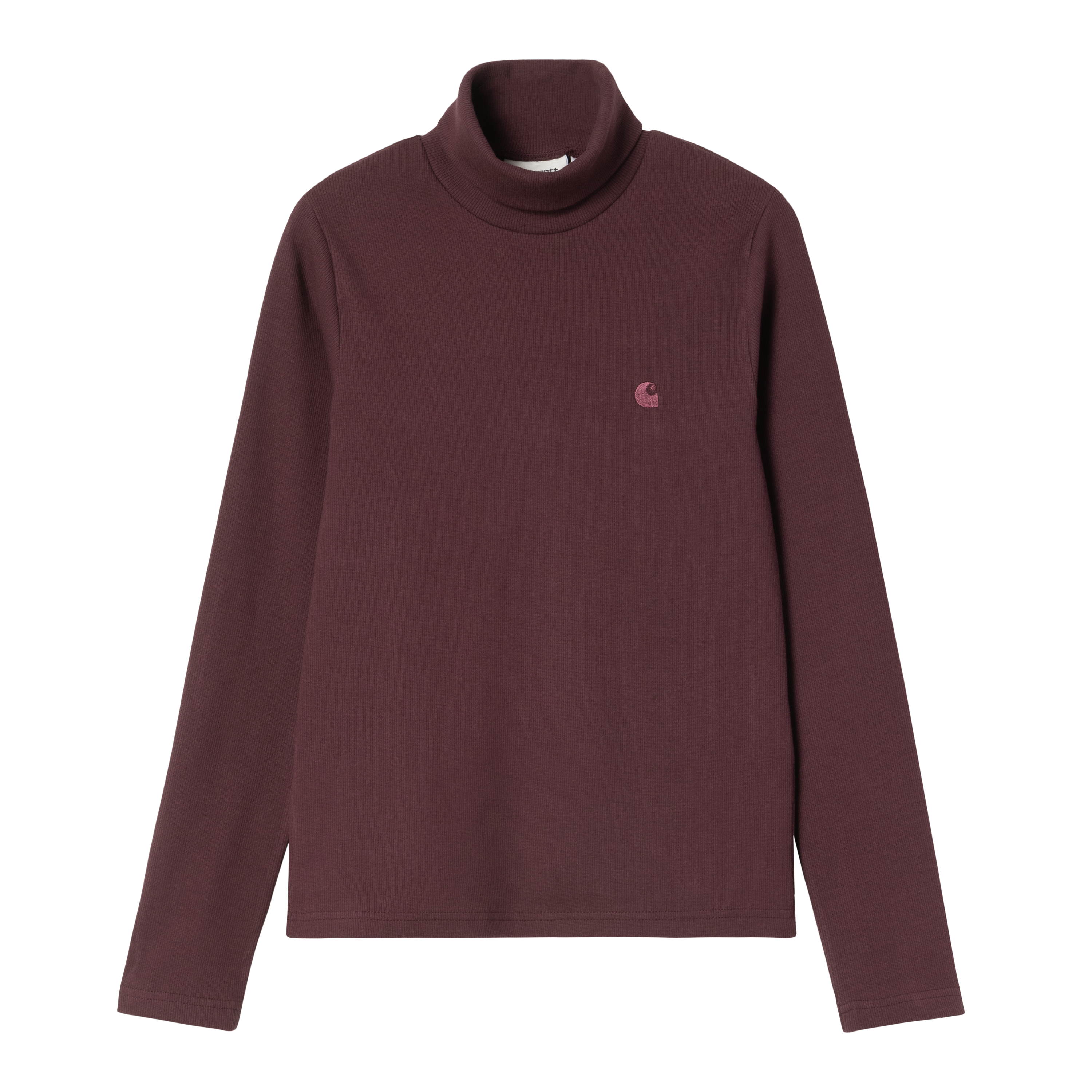 Carhartt WIP Women’s Long Sleeve Philipa Mockneck T-Shirt in Rot