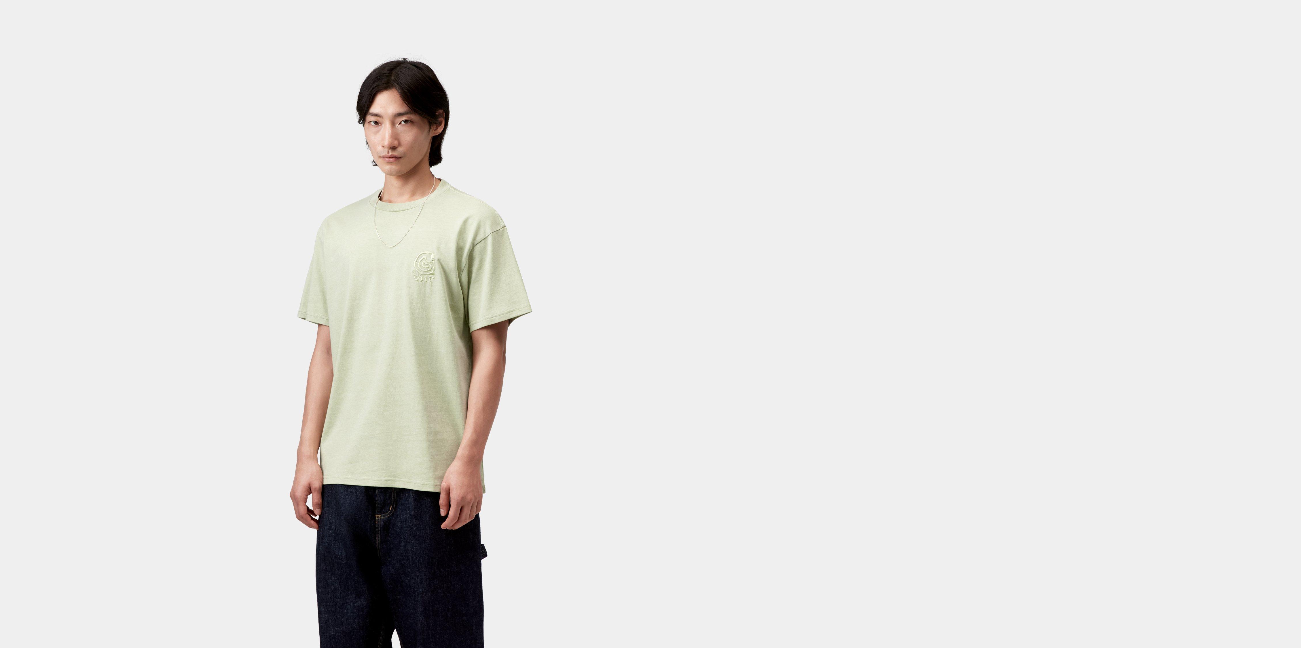 Carhartt WIP S/S Helix Redux T-Shirt Pale Olive garment dyed | green | XL | Men