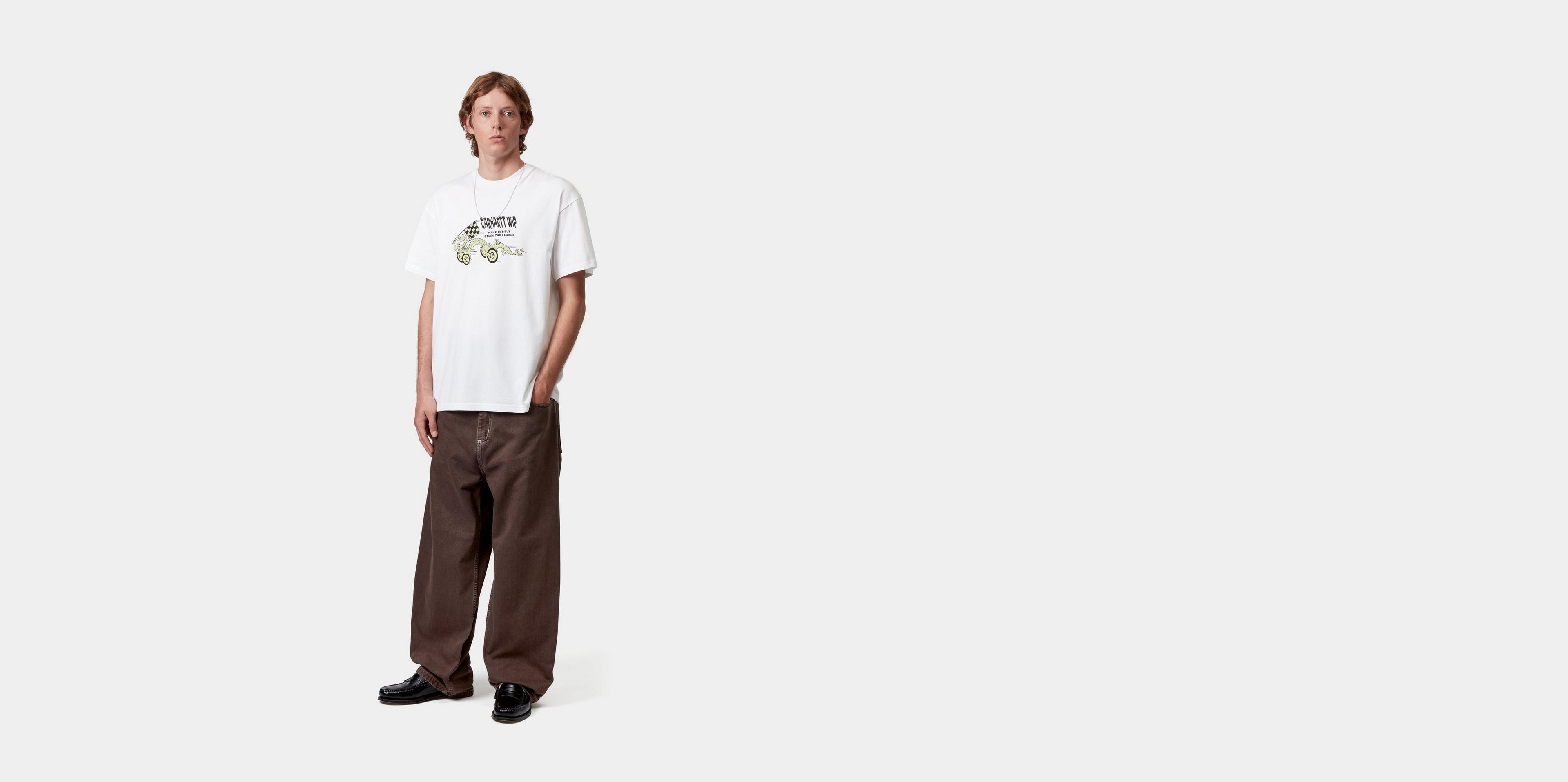Carhartt WIP S/S Make Believe League T-Shirt, White | Official