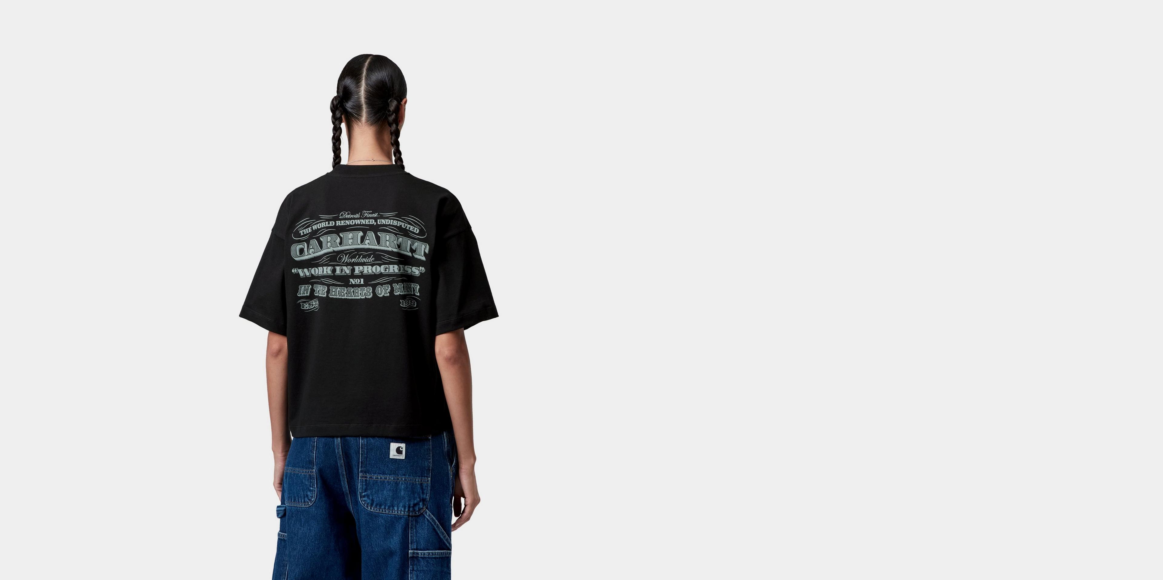 Carhartt WIP W' S/S 3 One 3 T-Shirt, Black | Official Online Store
