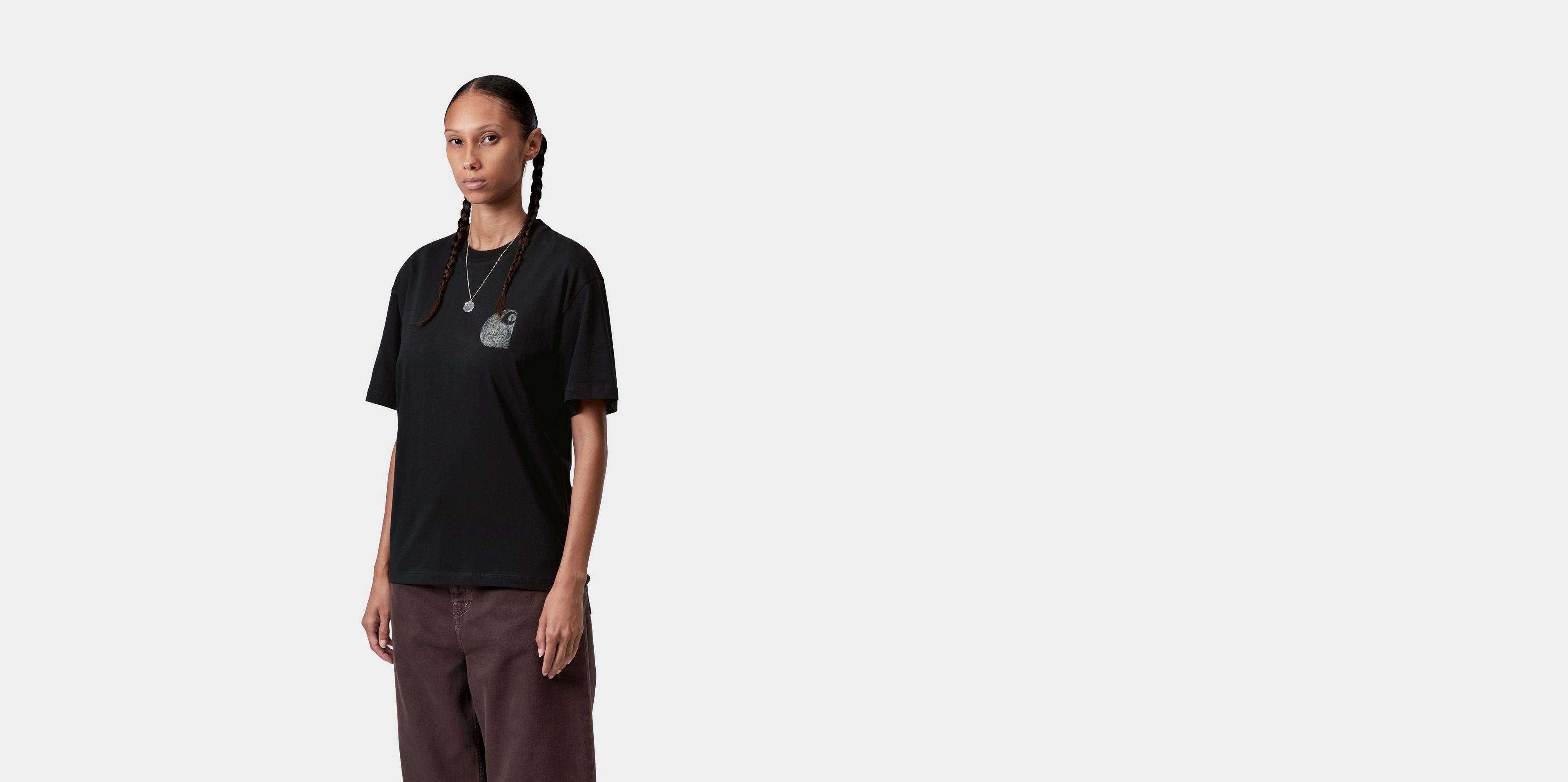 Carhartt WIP Women's S/S Okniceok T-Shirt, Black | Official Online
