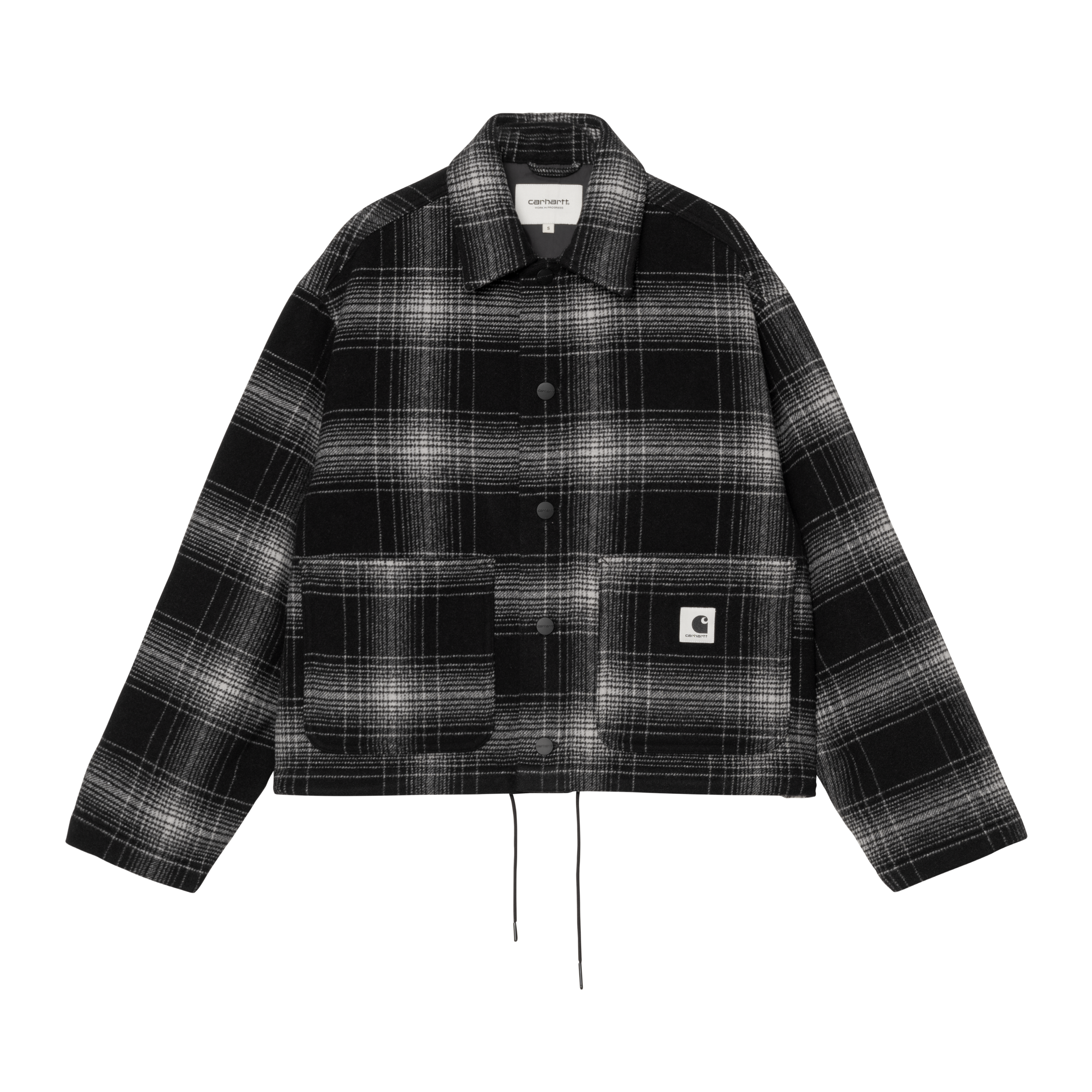 Carhartt WIP Women's Brennan Shirt Jac, Brennan Check, Black / Wax
