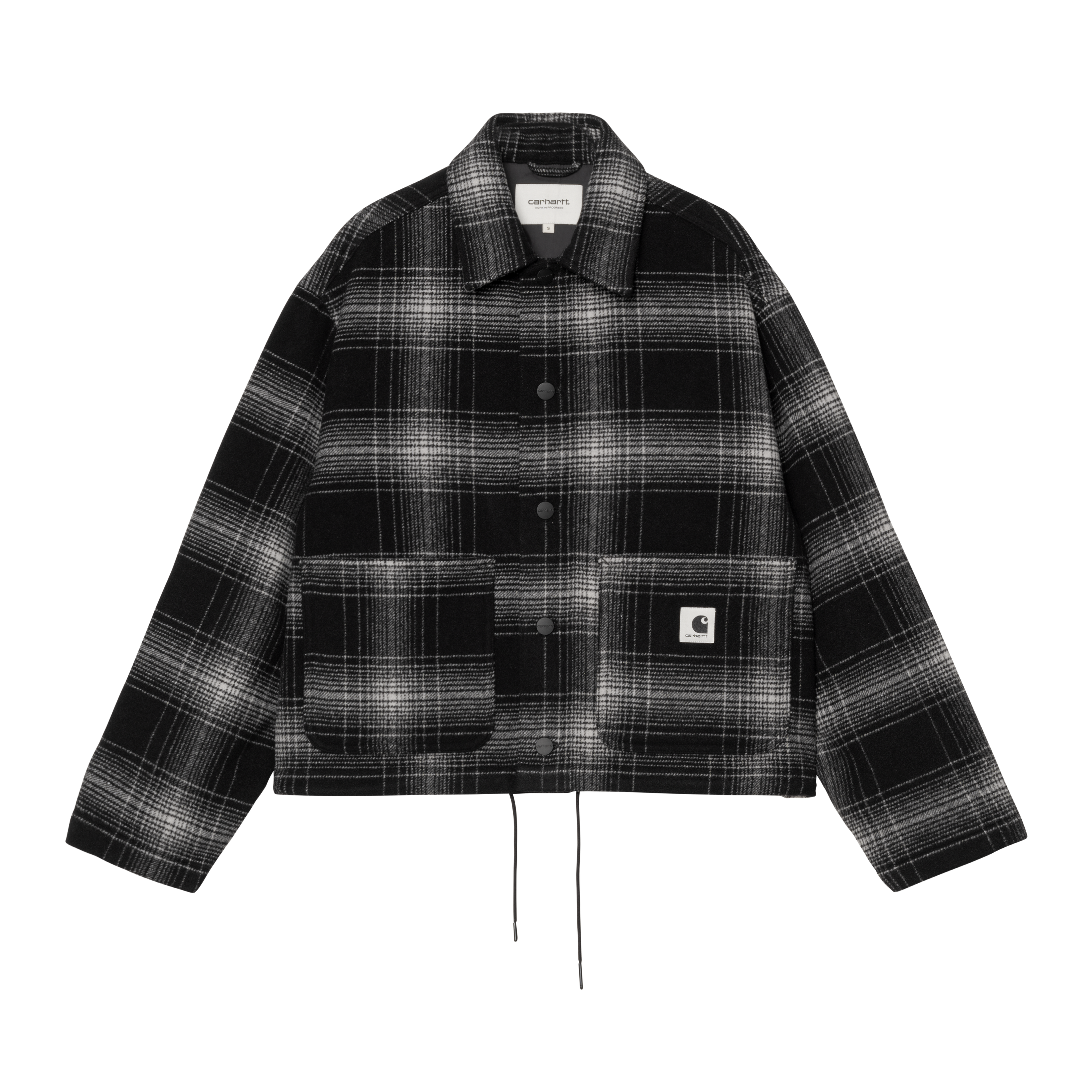 Carhartt WIP Women's Brennan Shirt Jac, Brennan Check, Black / Wax