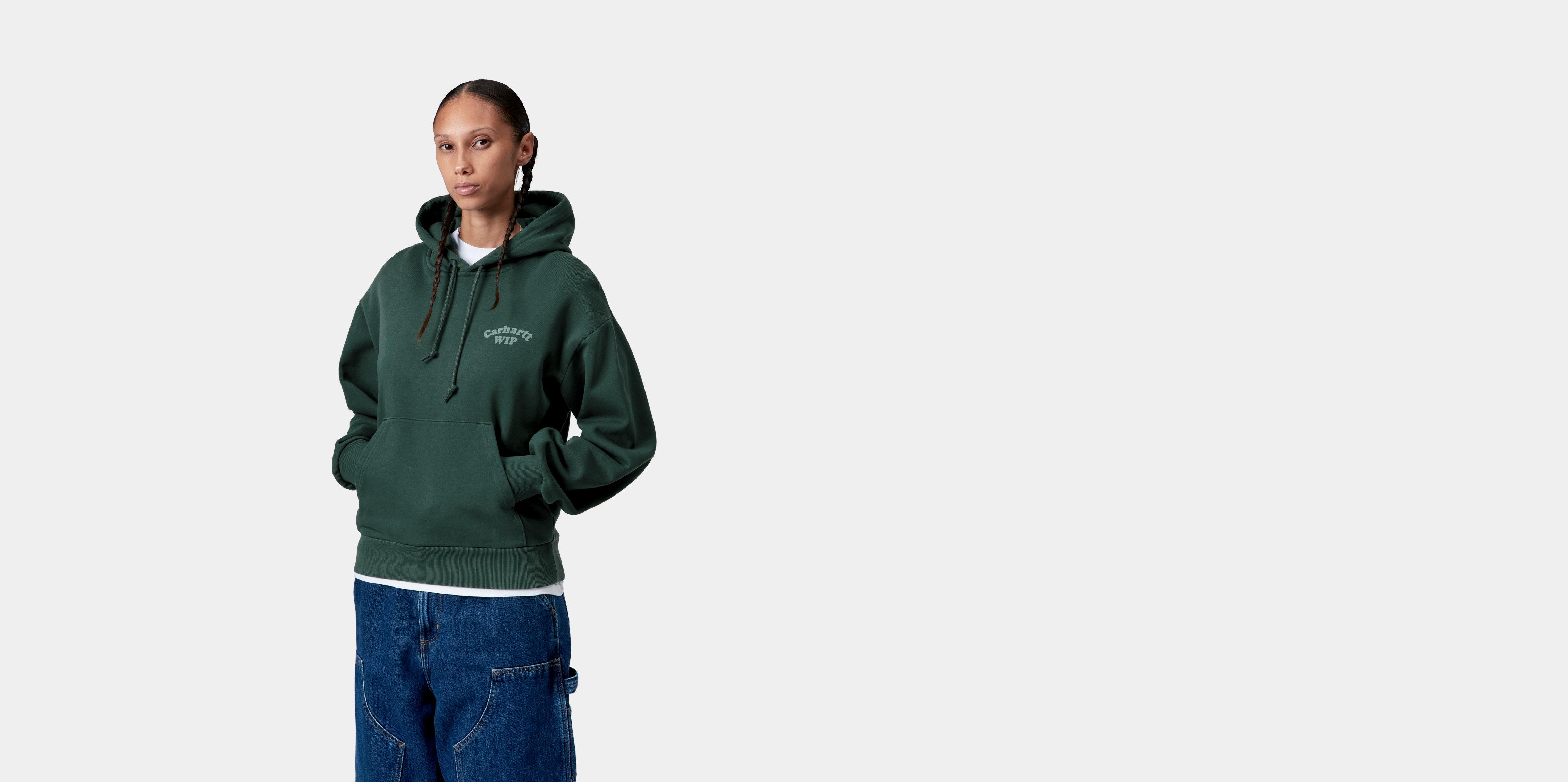 Carhartt WIP W' Hooded Modality Sweatshirt Dark Fir stone dyed | green | M | Women