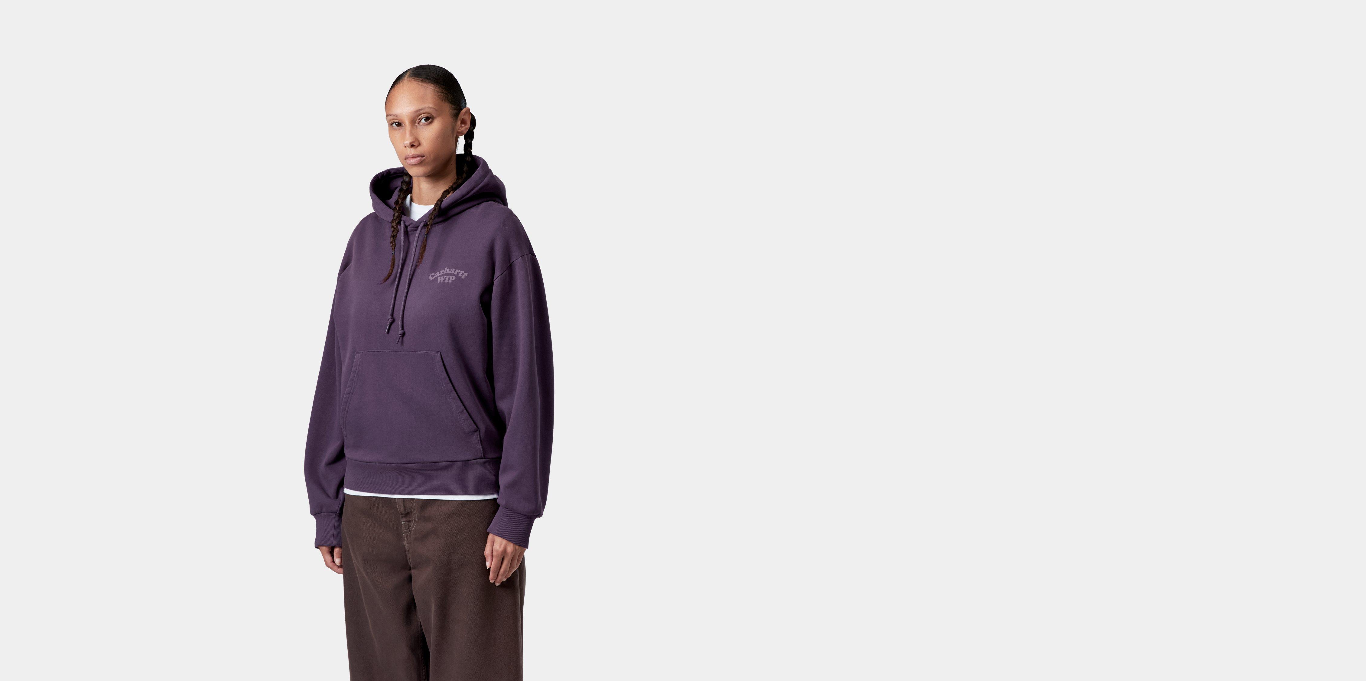 Carhartt WIP W' Hooded Modality Sweatshirt Lokers stone dyed | purple | S | Women