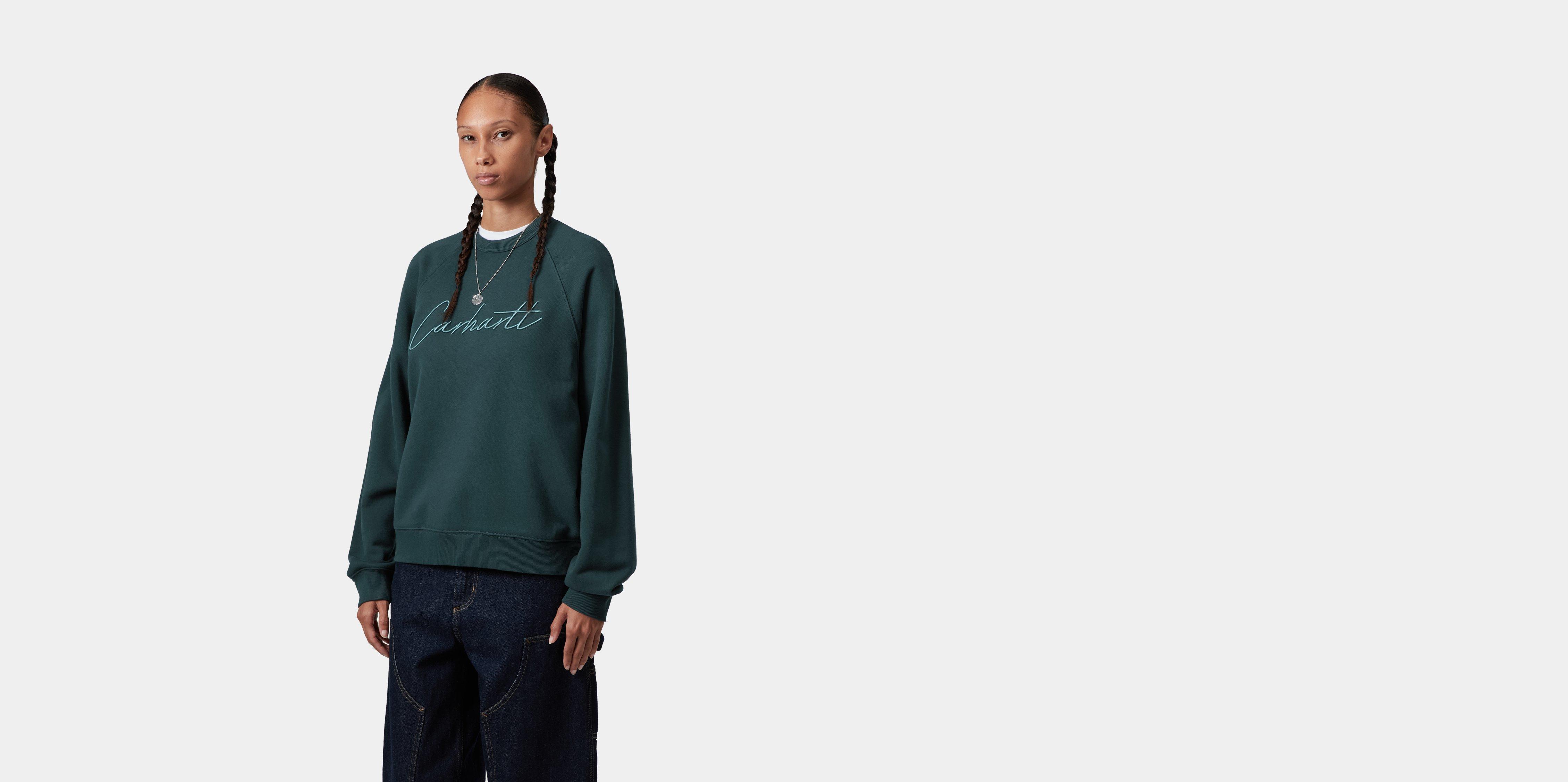 Carhartt WIP W' Ray Sweatshirt Deep Lagoon | green | S | Women
