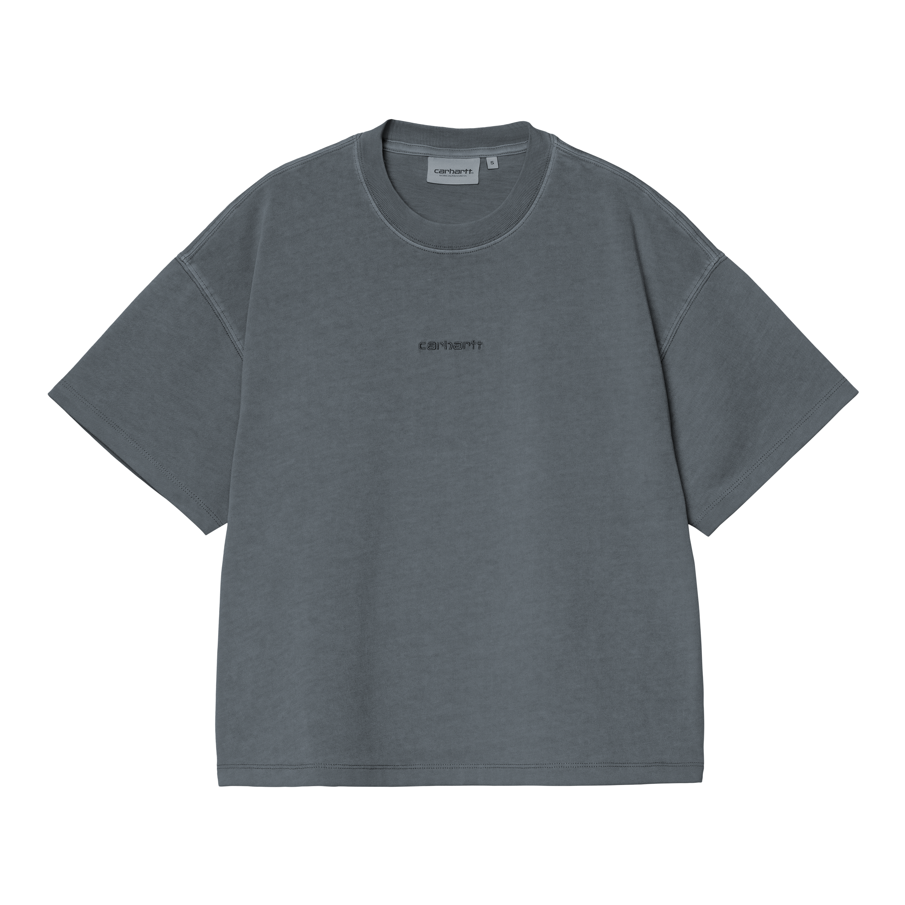Carhartt WIP Women's S/S Michigan Shirt, Kander Check, Black