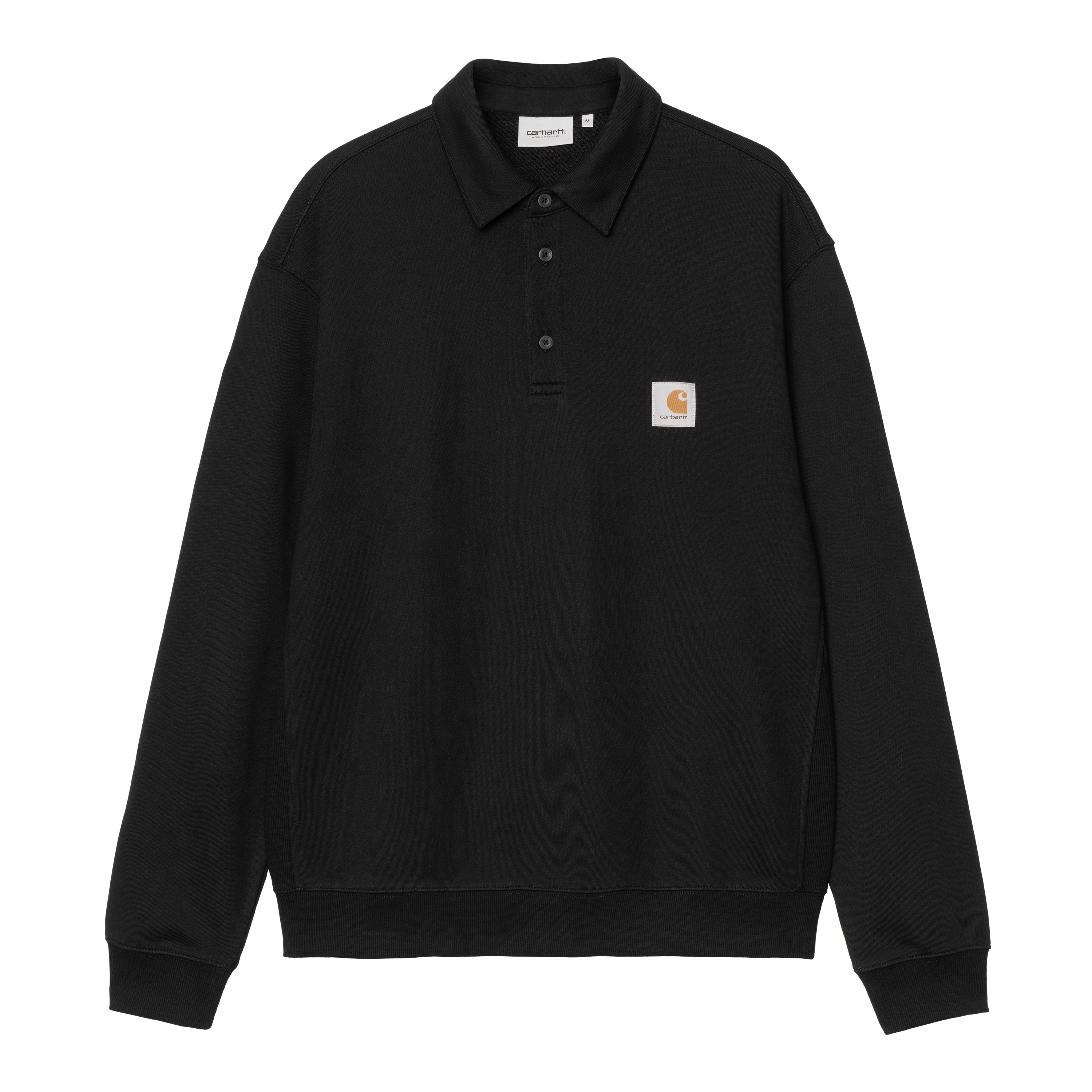 Carhartt WIP Polo Sweatshirt in Black