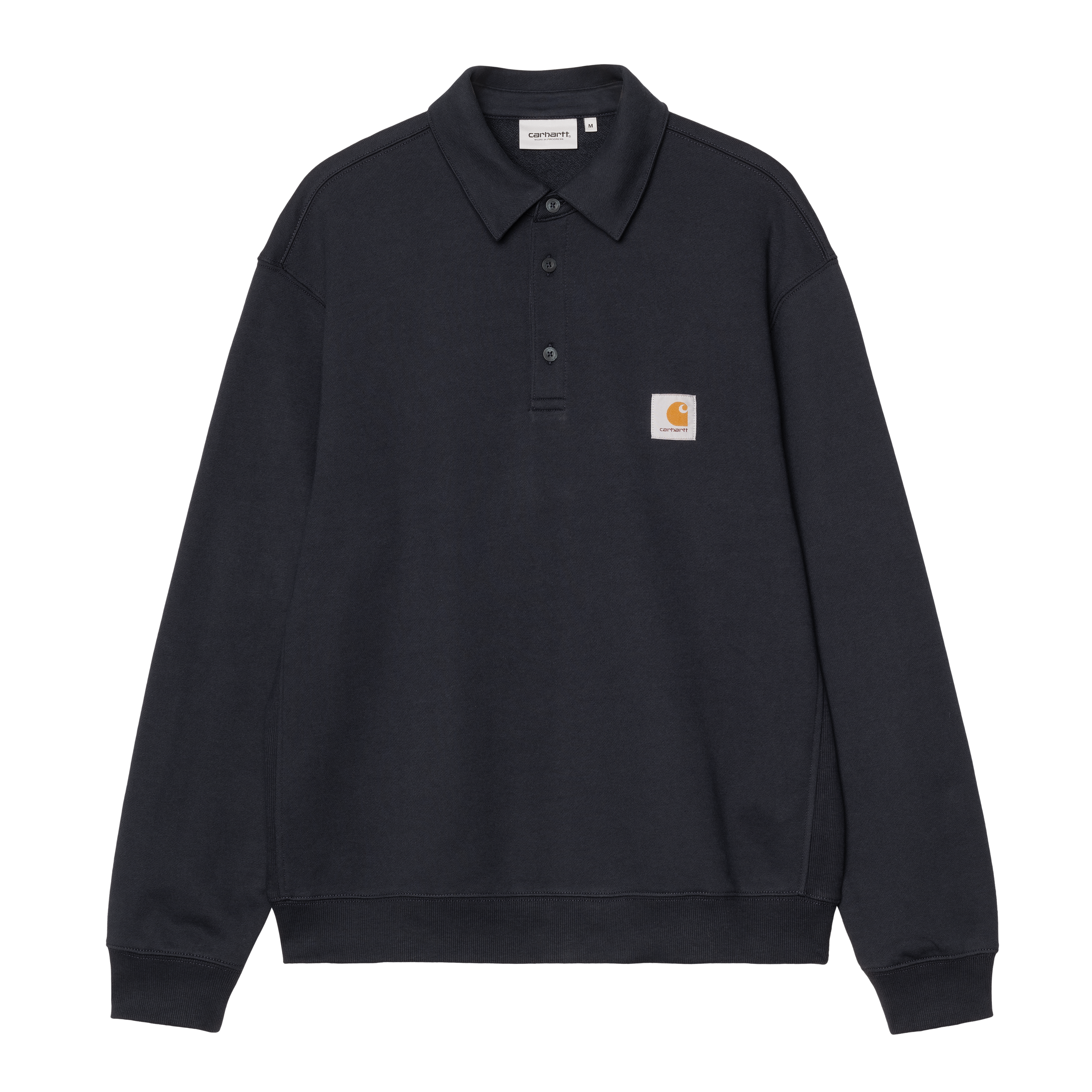 Carhartt WIP Polo Sweatshirt, Deep Night | Official Online Store