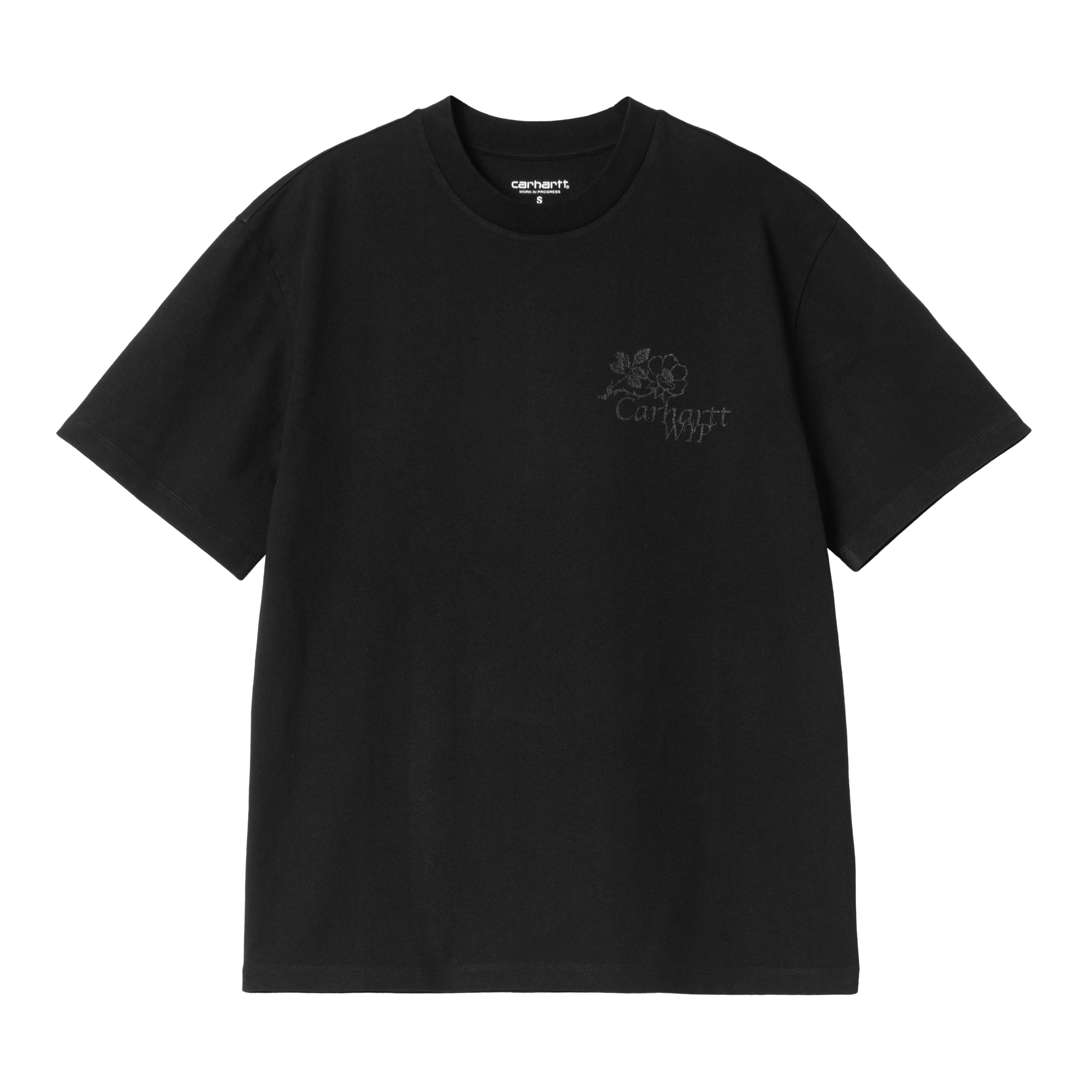 Carhartt WIP Women's S/S Flourish T-Shirt, Black | Official Online