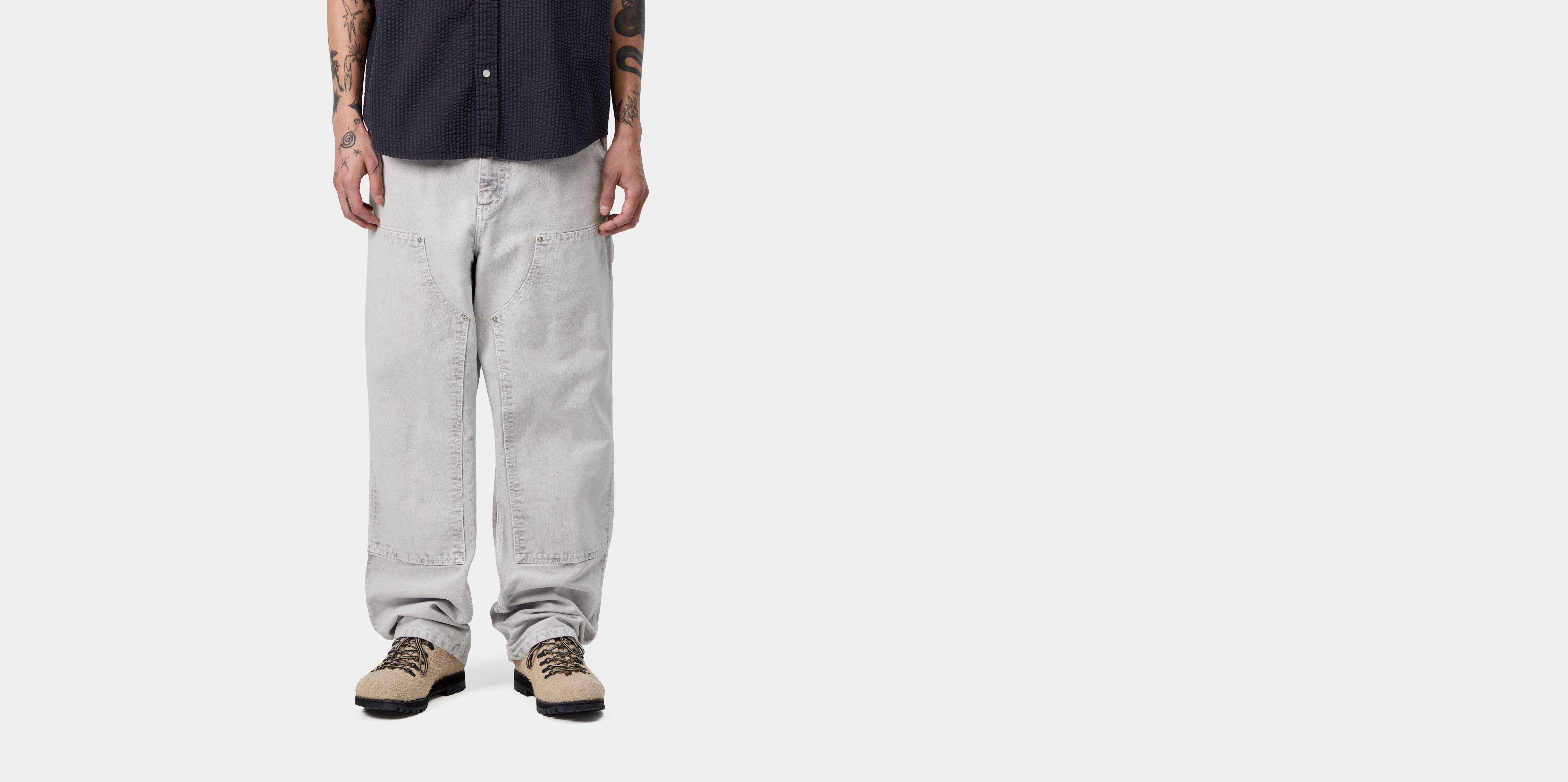 Carhartt WIP Double Knee Pant Black chalk wash | 26/32 | Men