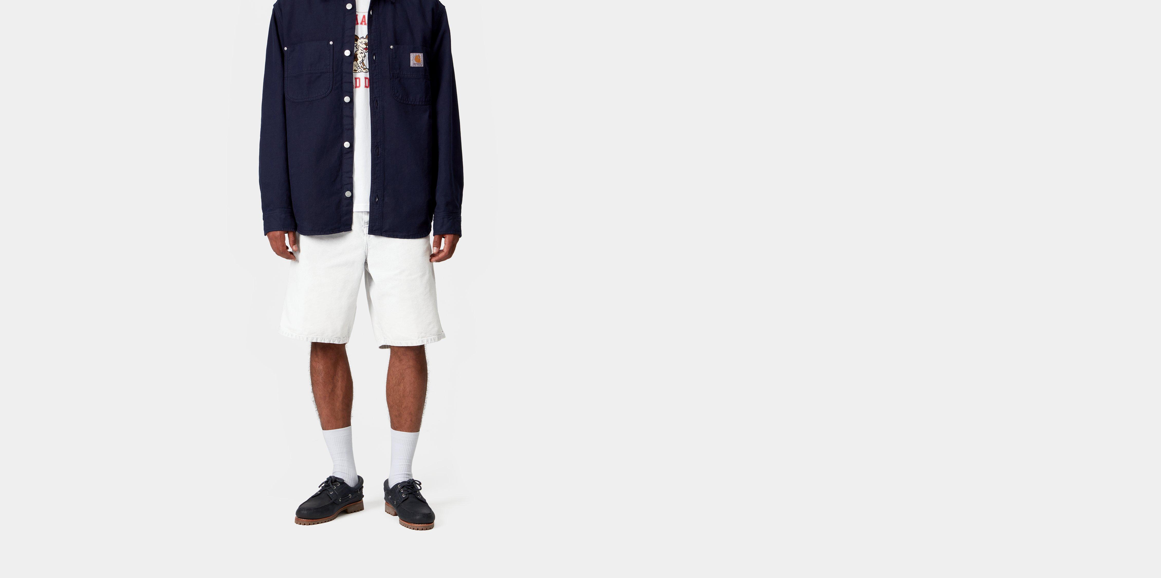 Carhartt WIP Single Knee Short Black chalk wash | grey | 32 | Men