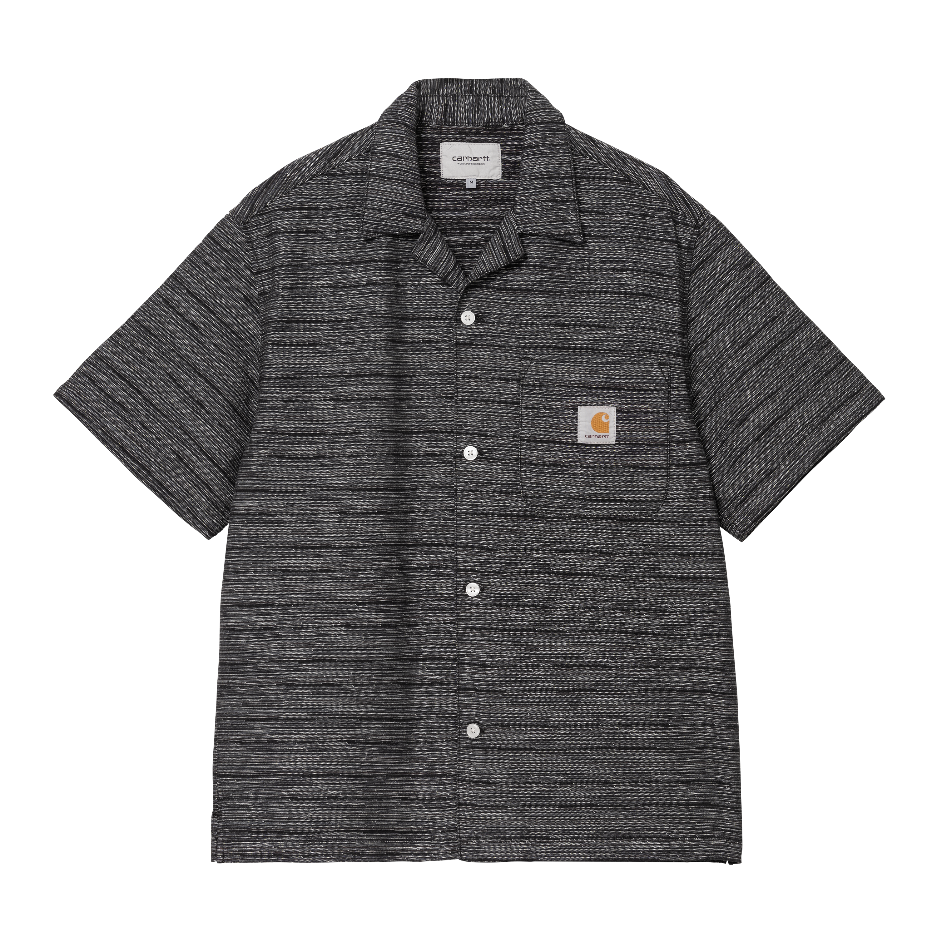 Carhartt WIP S/S Gellar Shirt, Gellar Stripe, Black | Official