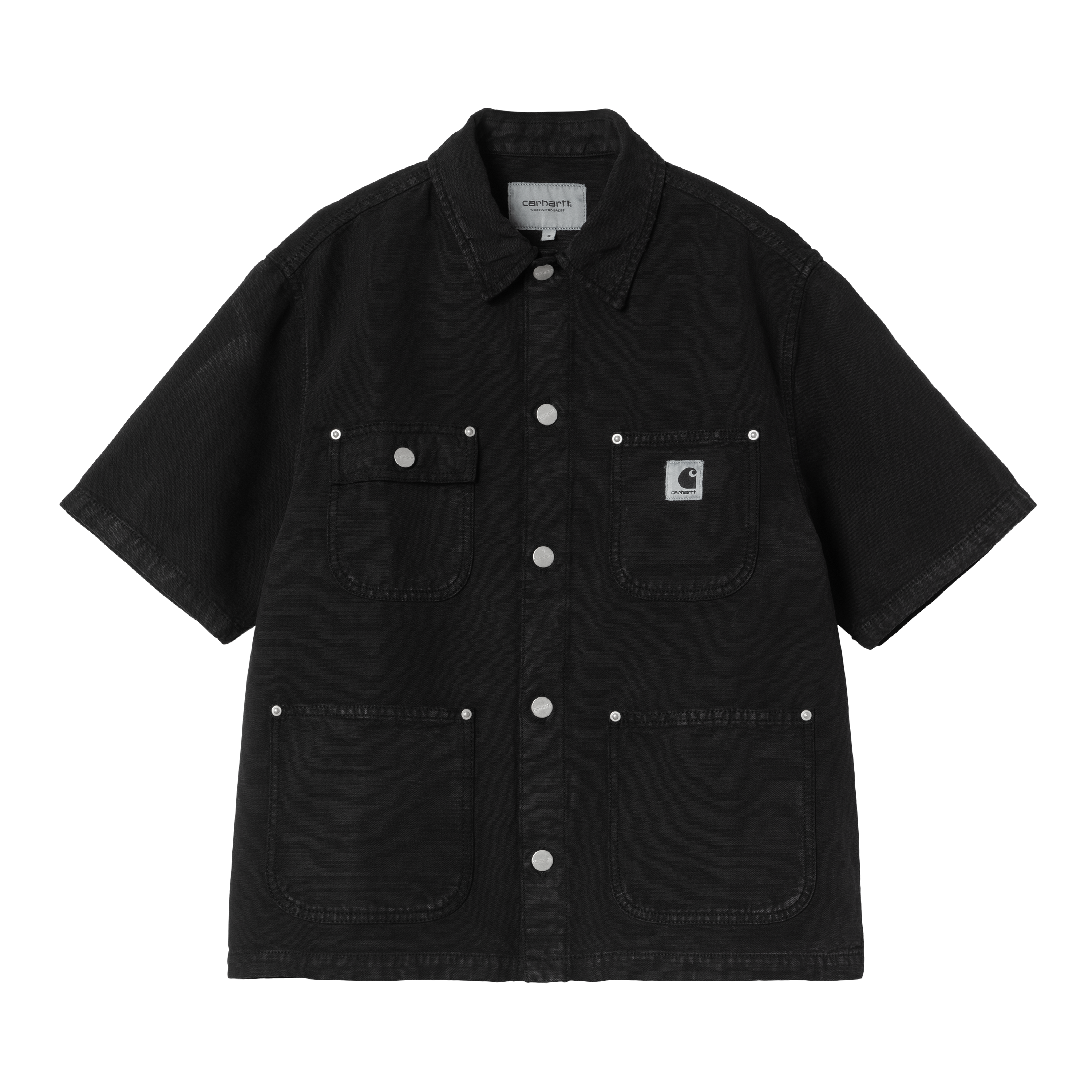 Carhartt WIP Women’s Short Sleeve Michigan Shirt in Schwarz