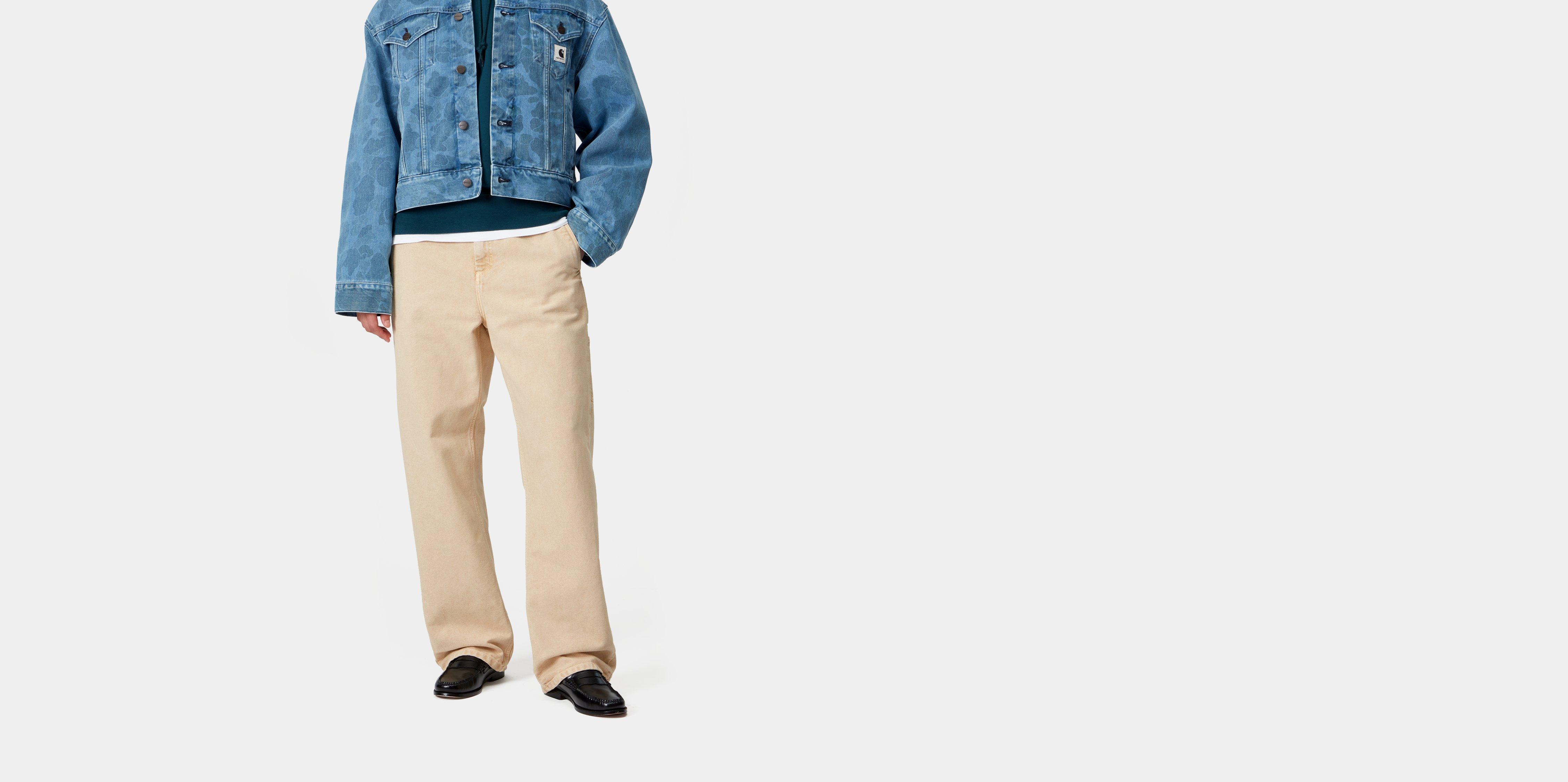 Carhartt WIP W' Pierce Pant Straight Dusty H Brown chalk wash | beige | 27 | Women