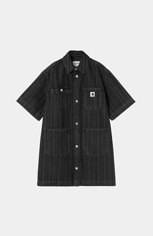 ★ドイツ発*carhartt WIP*新作*W'Rylan デニムドレス/BLACK★ Carhartt WIP W' Rylan Dress, Rylan Stripe, Black | Official