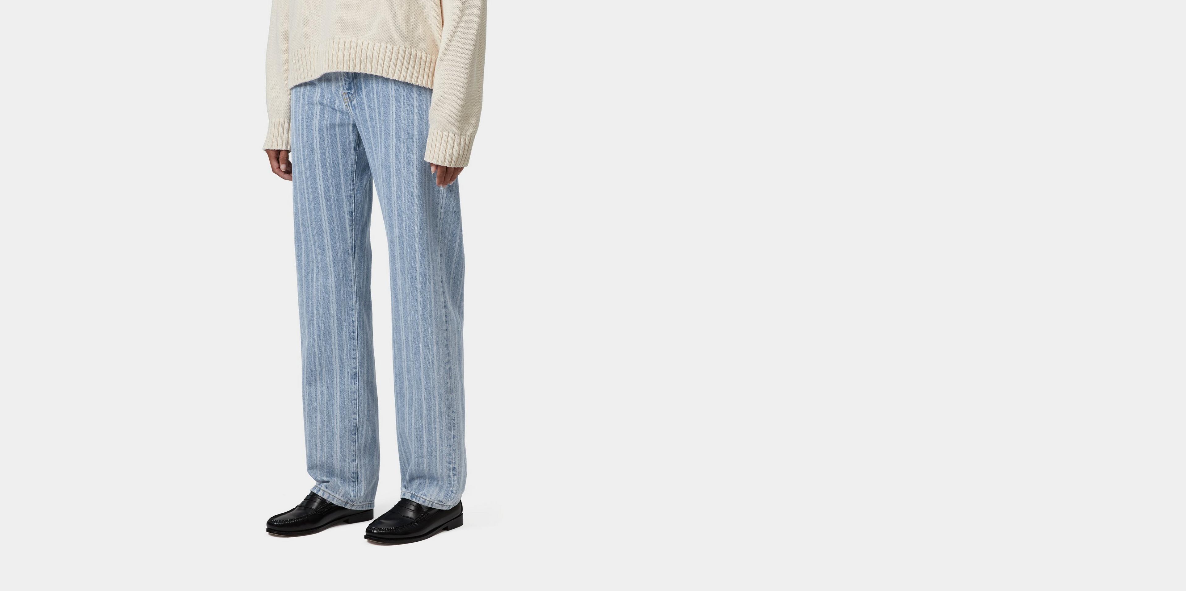 Carhartt WIP Women's Rylan Pant, Rylan Stripe, Blue | Official Online Store