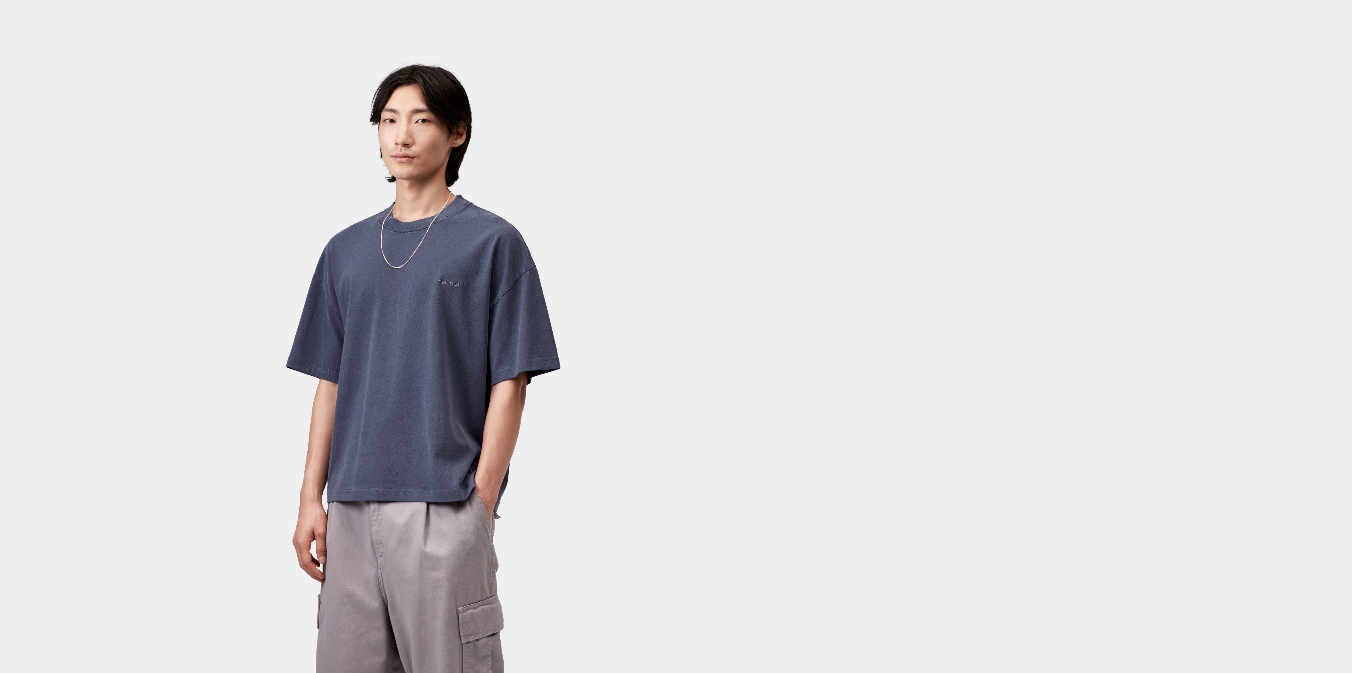 Carhartt WIP S/S Benton T-Shirt Jupiter garment dyed | blue | XS | Men