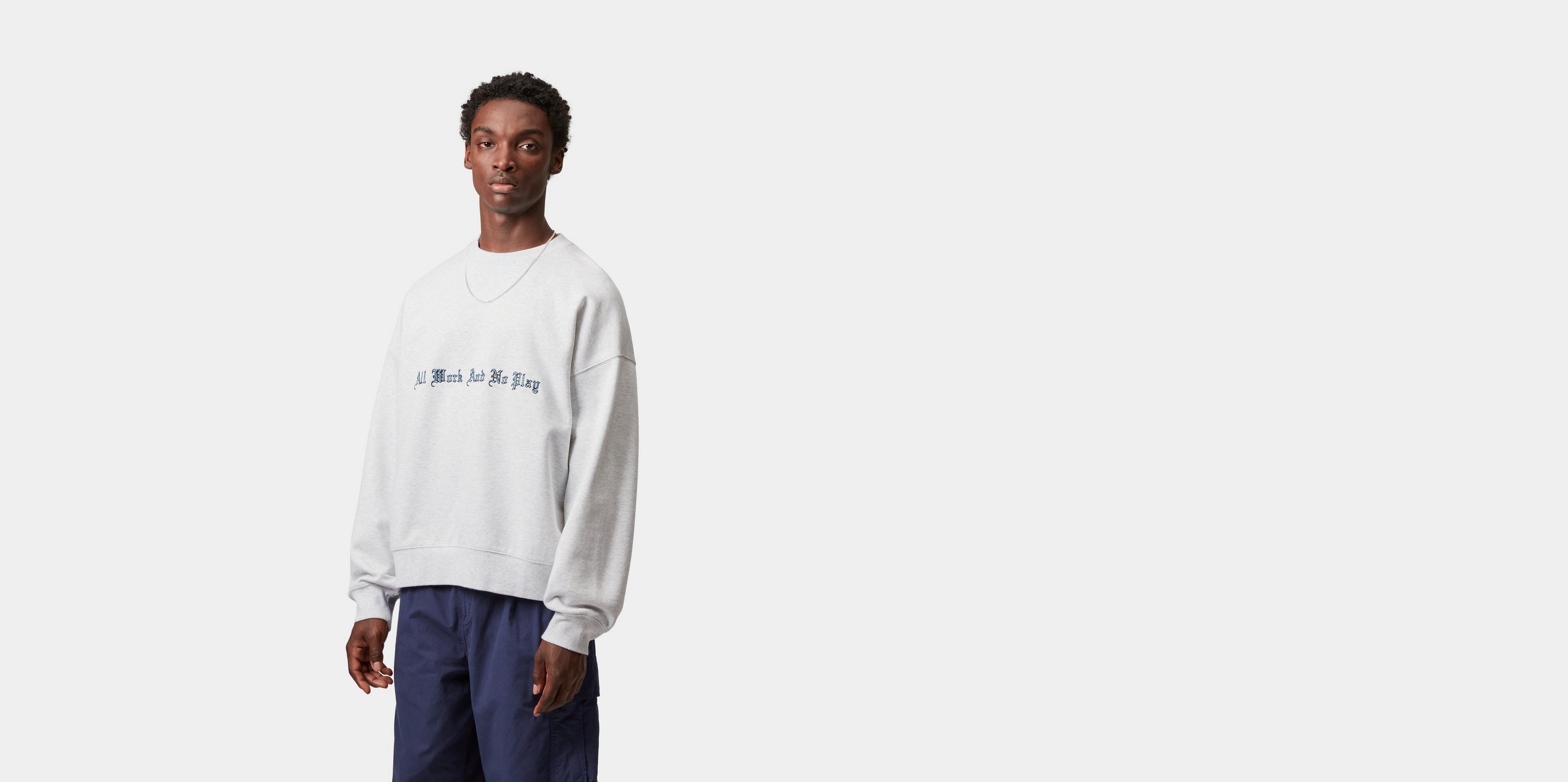 Carhartt WIP No Play Sweatshirt, Ash Heather | Official Online Store