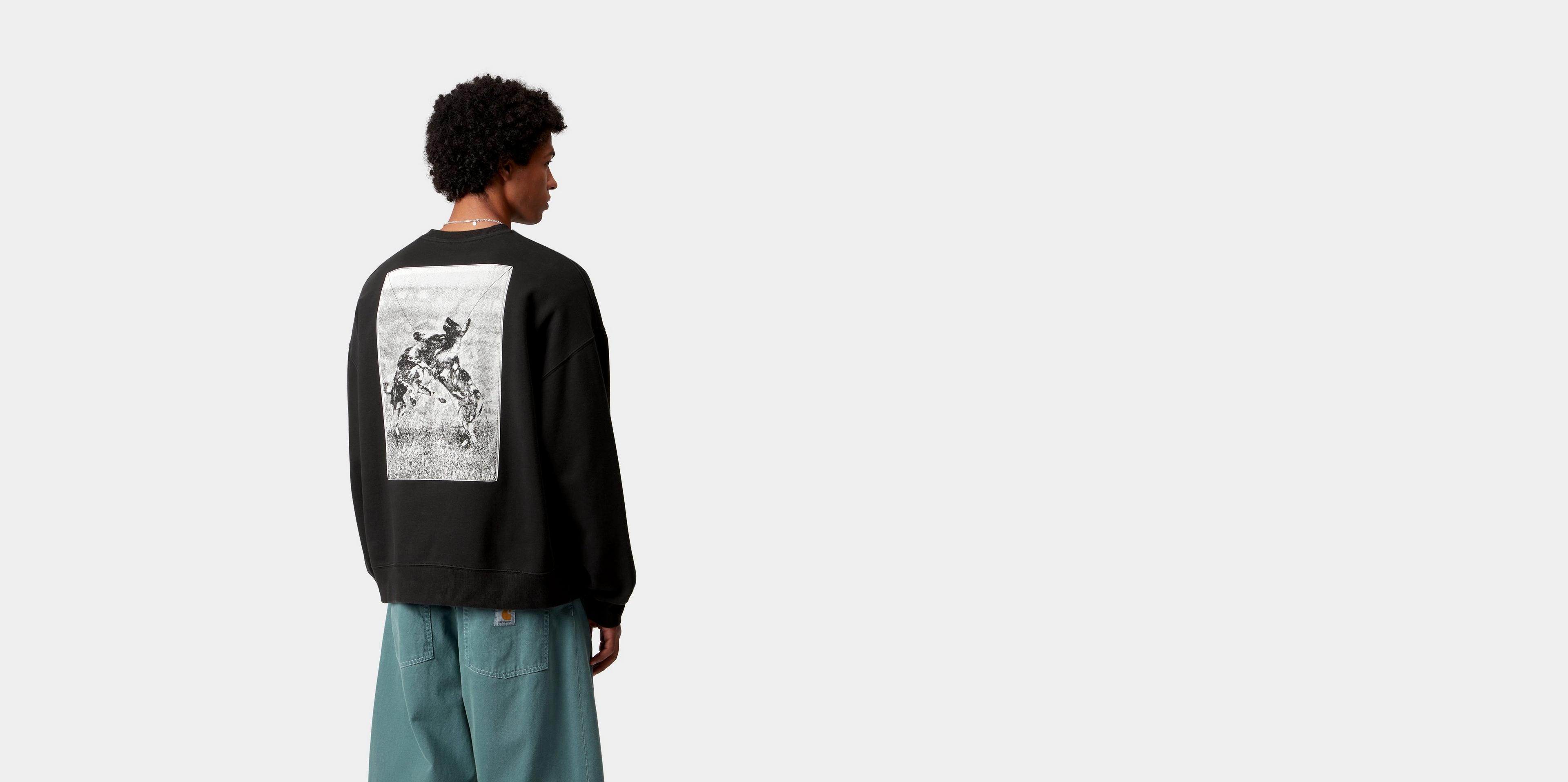 CARHARTT WIP NO PLAY SWEAT BOXY LOOSE 黒 Carhartt WIP No Play Sweatshirt, Black | Official Online Store
