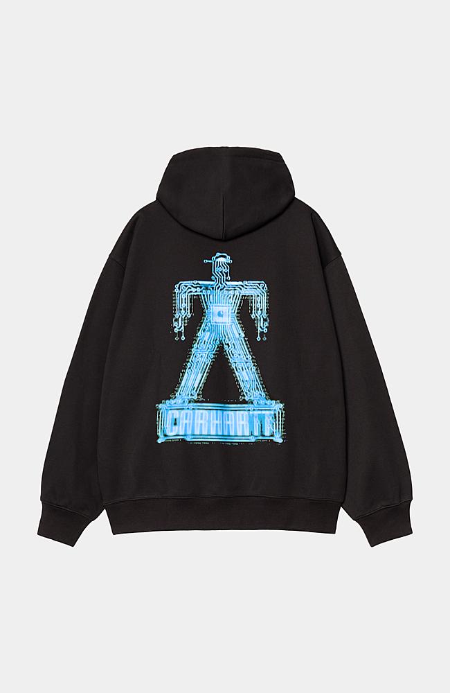 【Carhartt】 LET GOD SORT'EM OUT HOODIE ★ LOOSE BALLOON FIT Carhartt WIP Hooded Electric Boogie Sweatshirt, Black