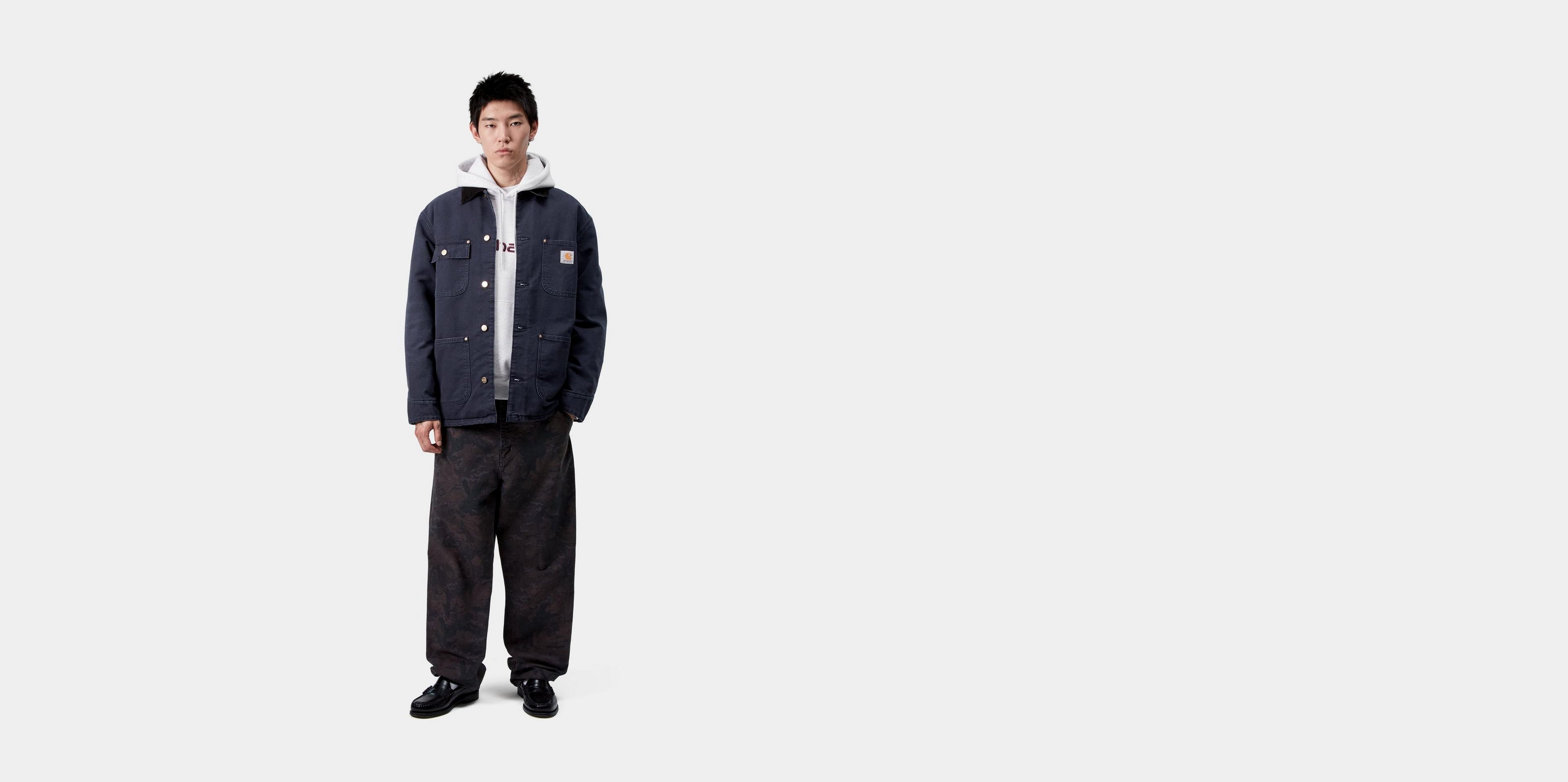 Carhartt wip chorecoat og ネイビー チョアコート Carhartt WIP OG Chore Coat | Dark Navy / Black (stone canvas