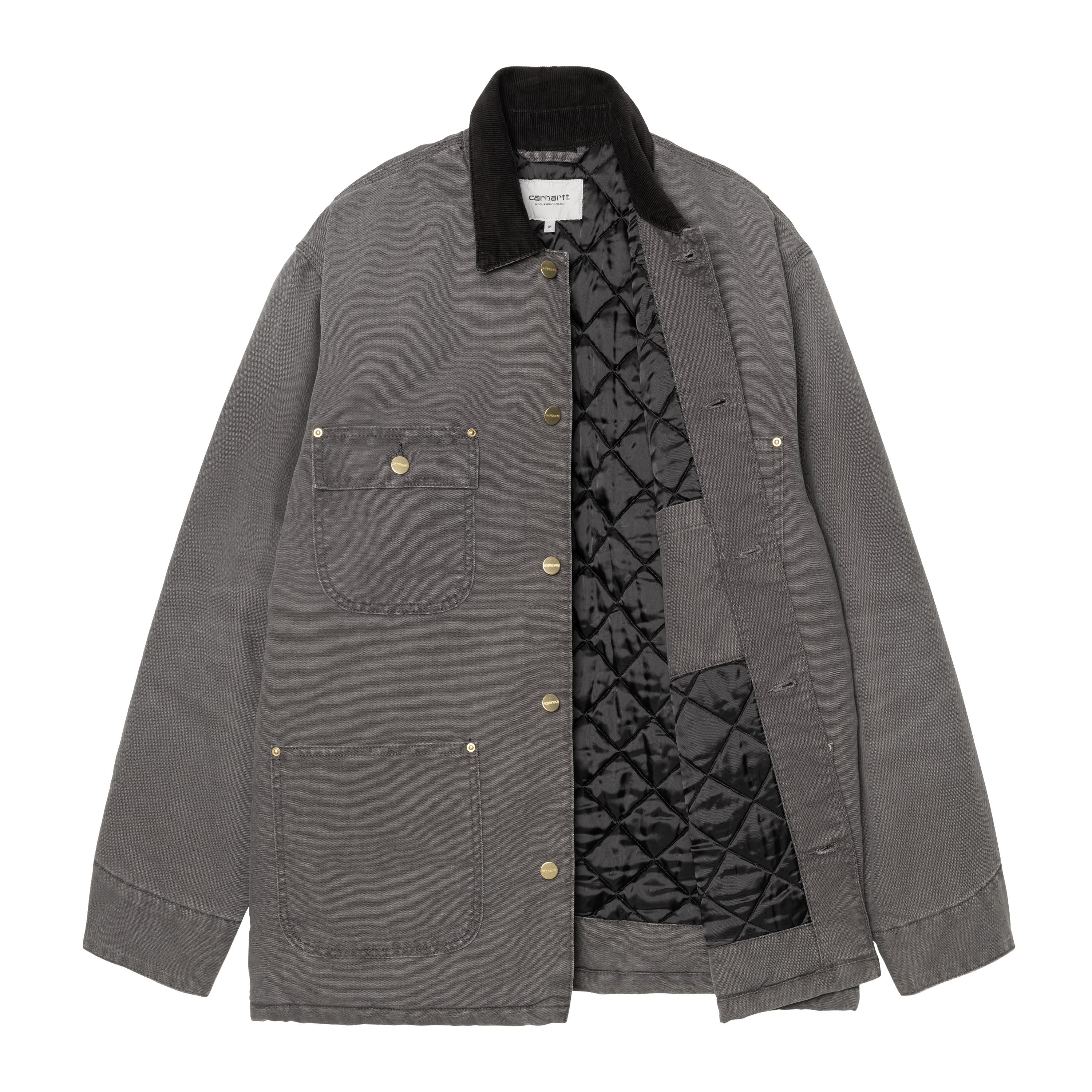 Carhartt WIP OG Chore Coat, Graphite / Black | Official