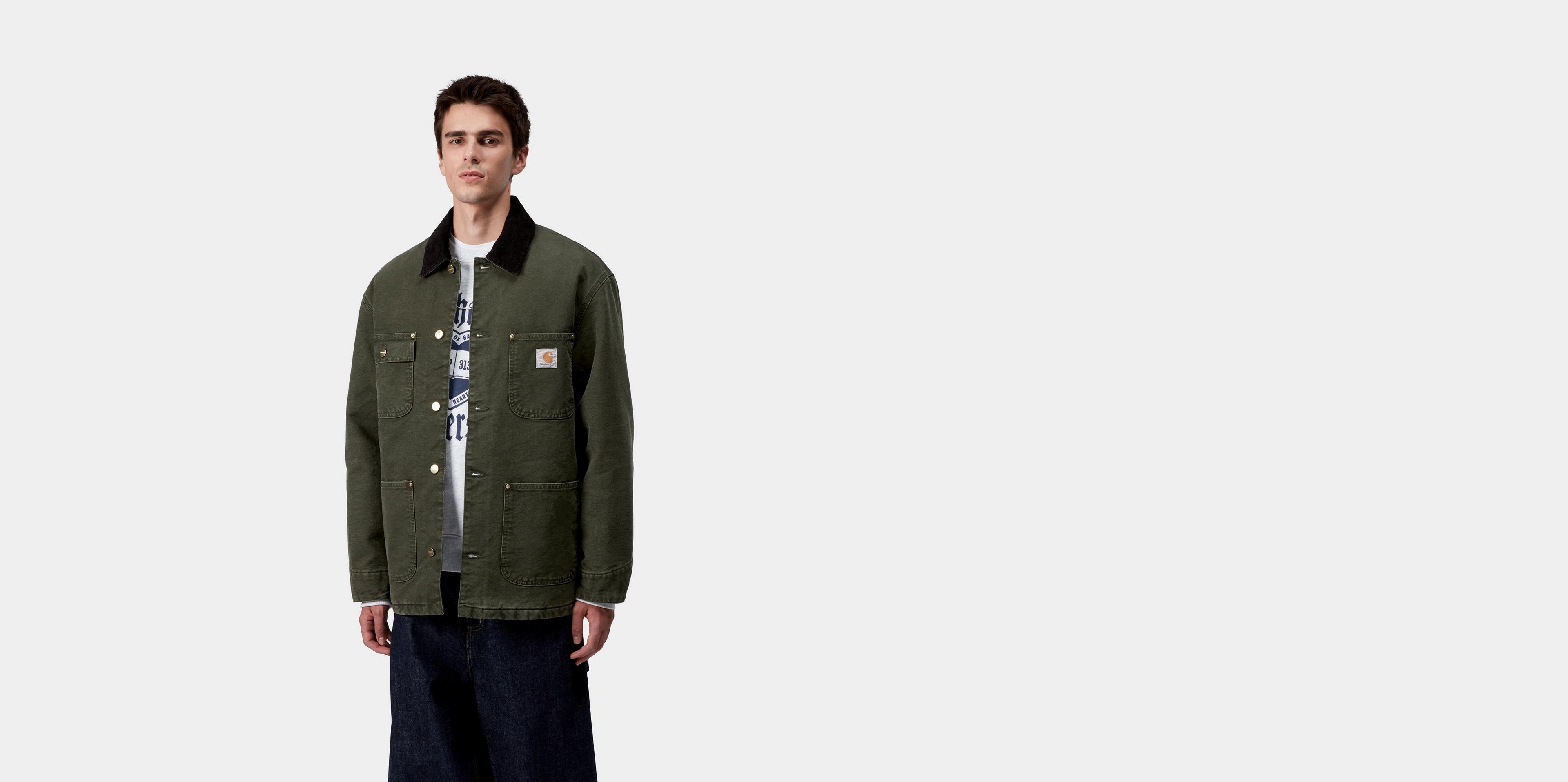 【ミキティー】Carhartt WIP OG CHORE COAT Carhartt WIP OG Chore Coat Black/Black (Aged Canvas