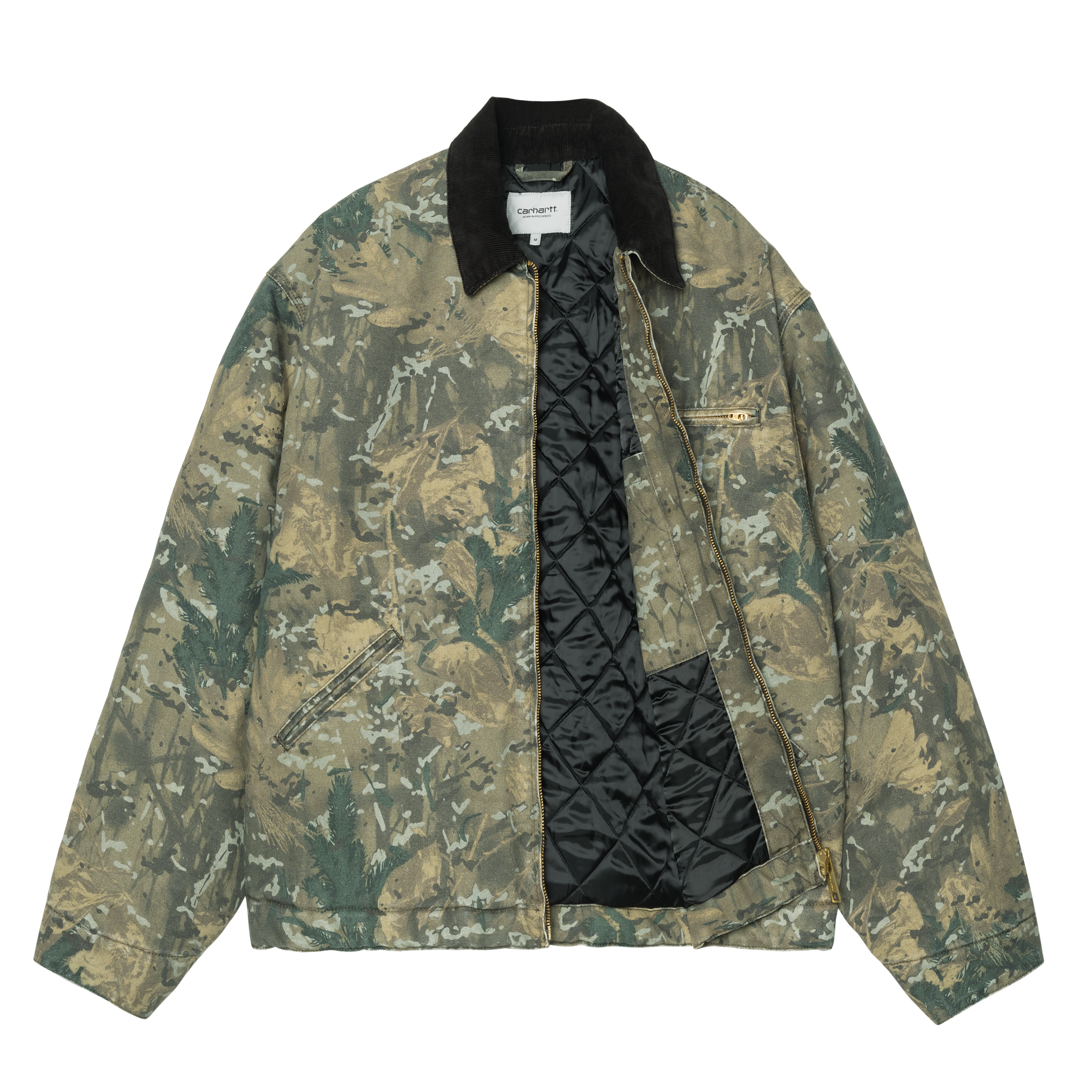 Carhartt WIP OG Detroit Jacket, Camo Combi, Green / Black