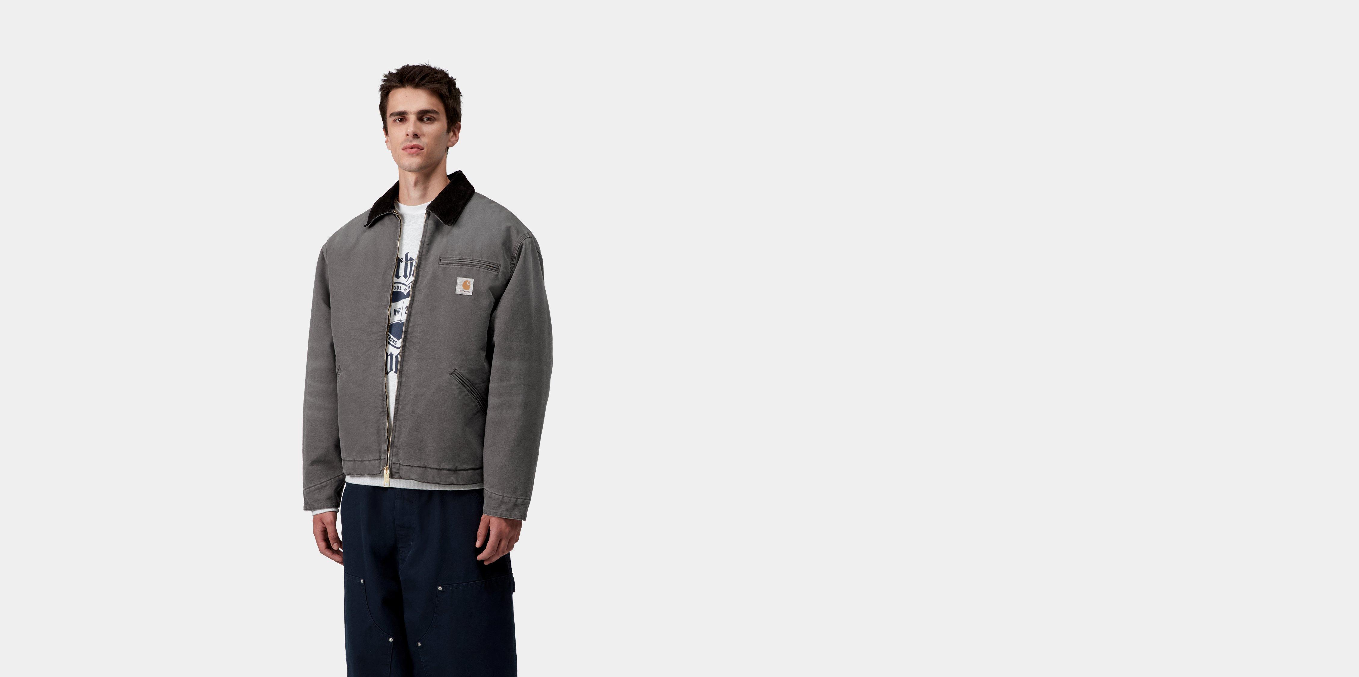 Carhartt WIP OG Detroit Jacket, Graphite / Black | Official Online