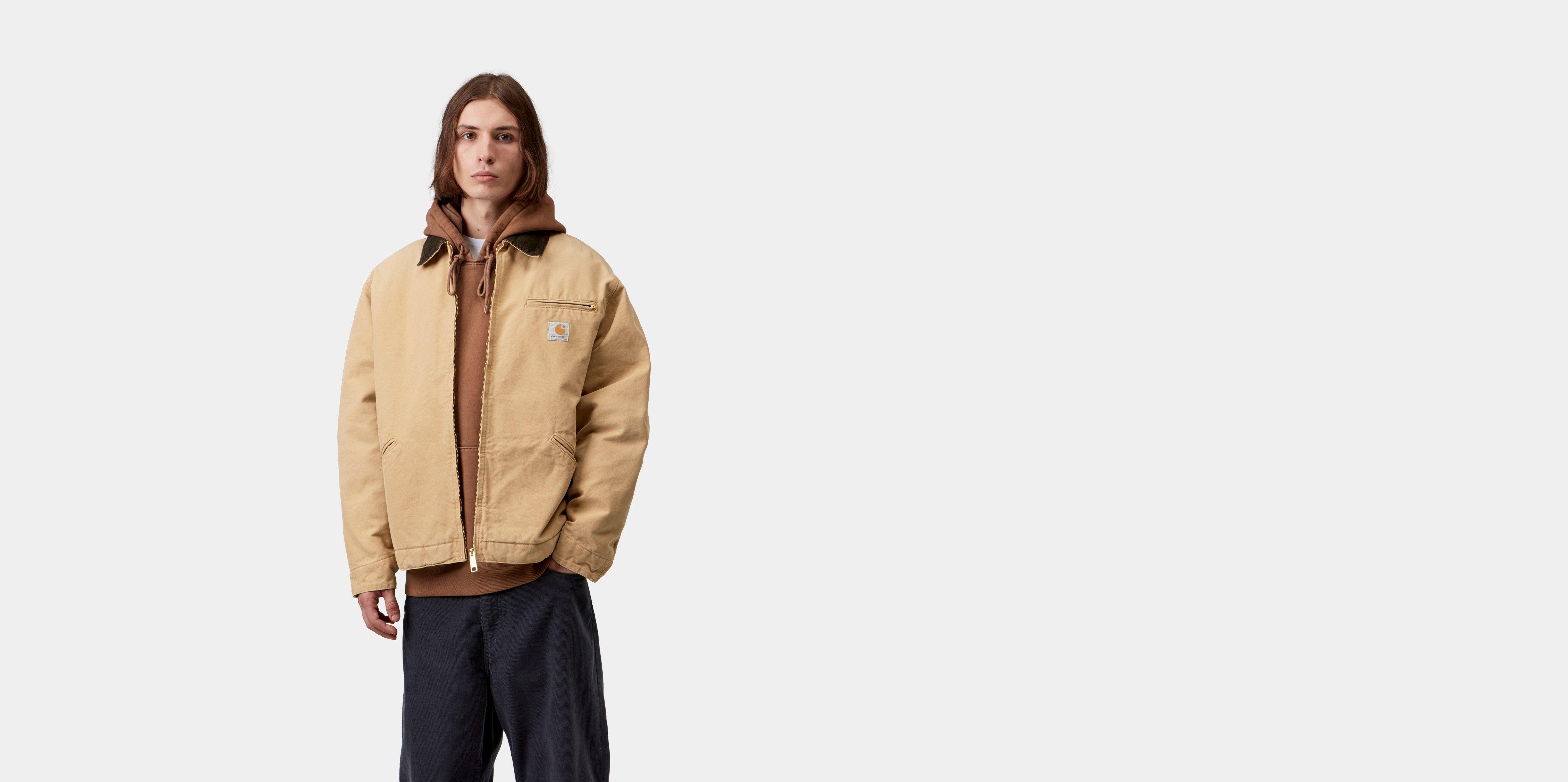 Carhartt WIP OG Detroit Jacket WIP Dusty H / Tobacco stone canvas | brown | XXL | Men