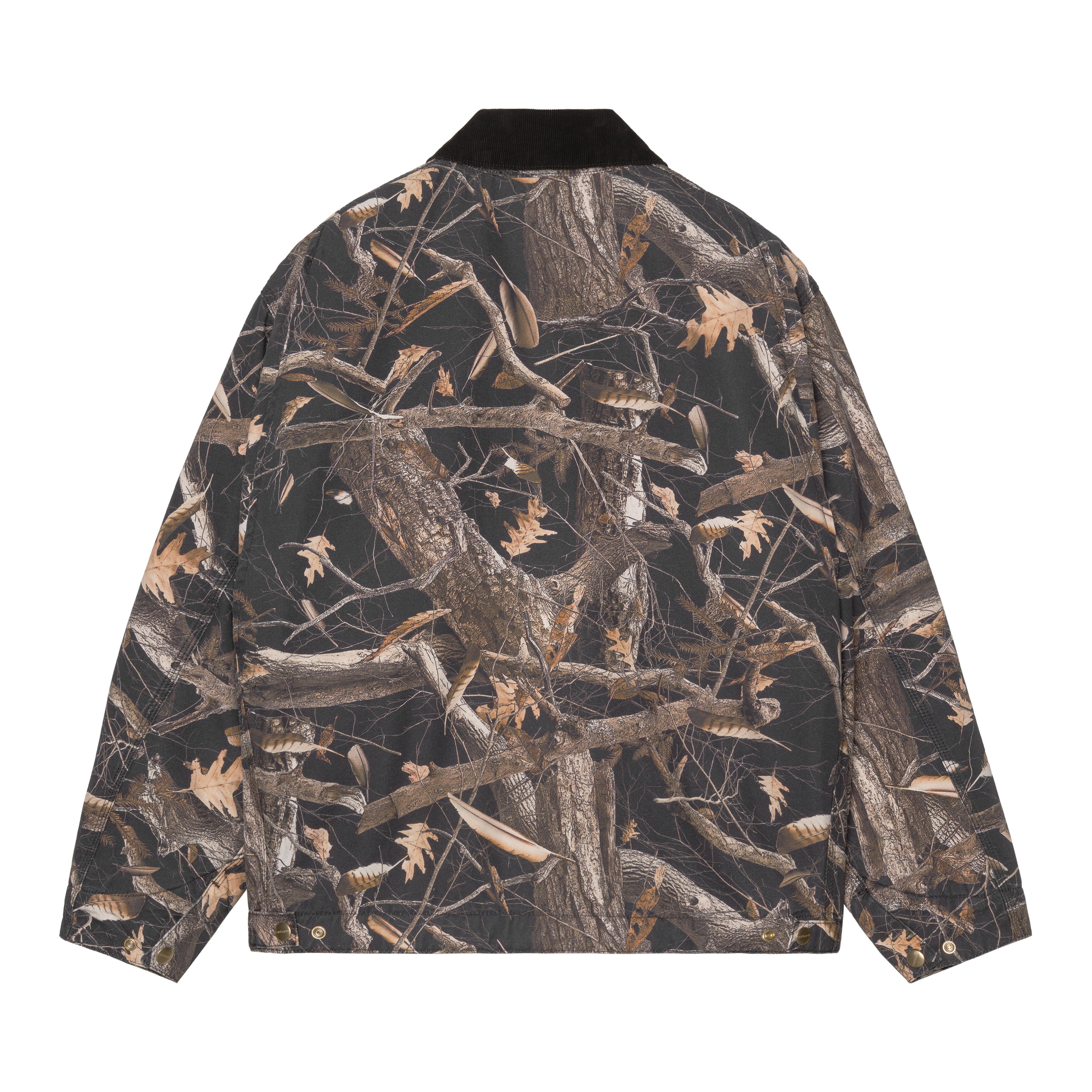 Carhartt WIP OG Detroit Jacket, Camo Feather Tree, Black / Black