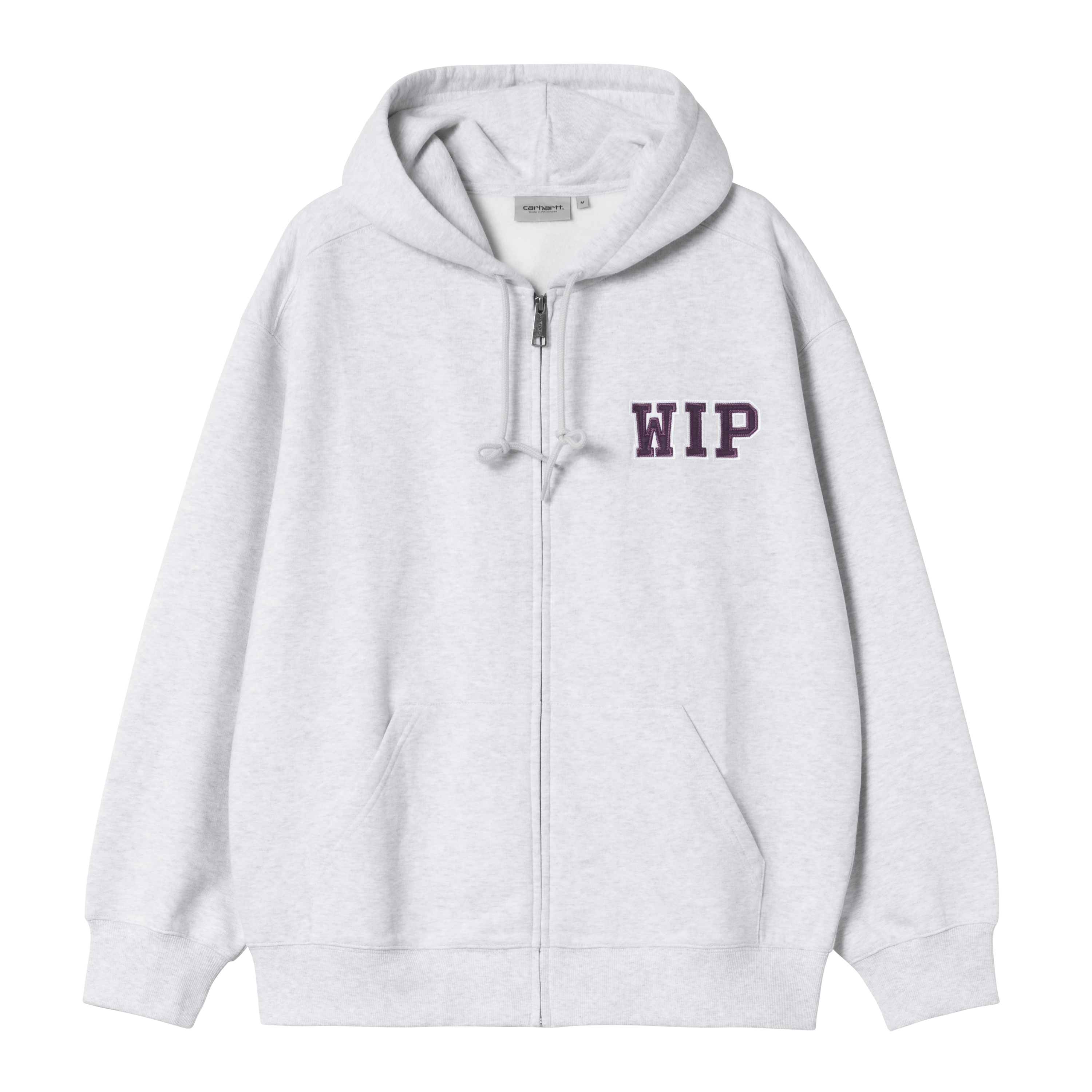 【CARHARTT WIP】HOODED WIP SWEAT JKT グレー CARHARTT WIP HOODED CHASE SWEATSHIRT - GREY HEATHER - PLA