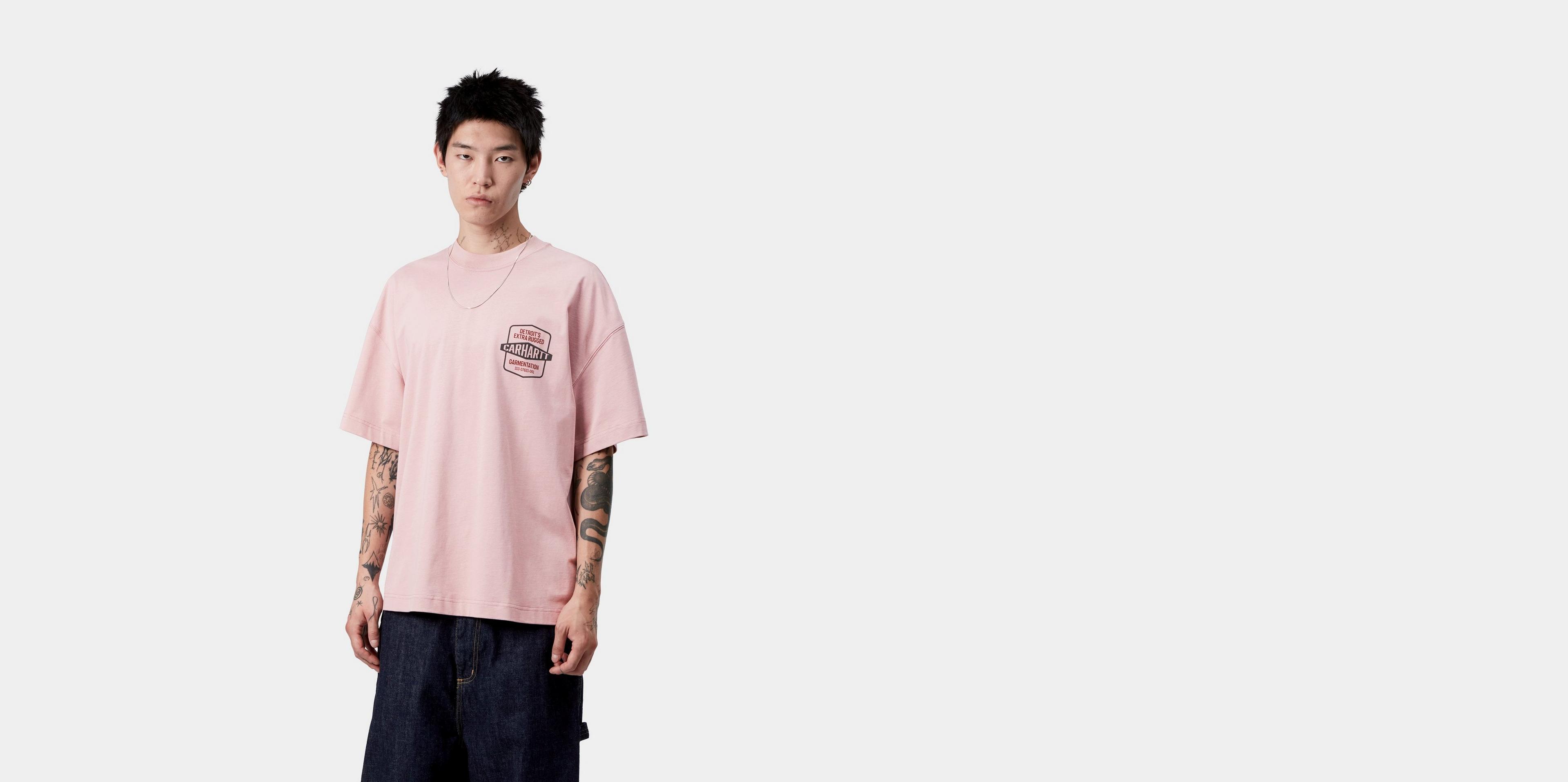 Carhartt WIP S/S Networks T-Shirt, Glassy Pink | Official