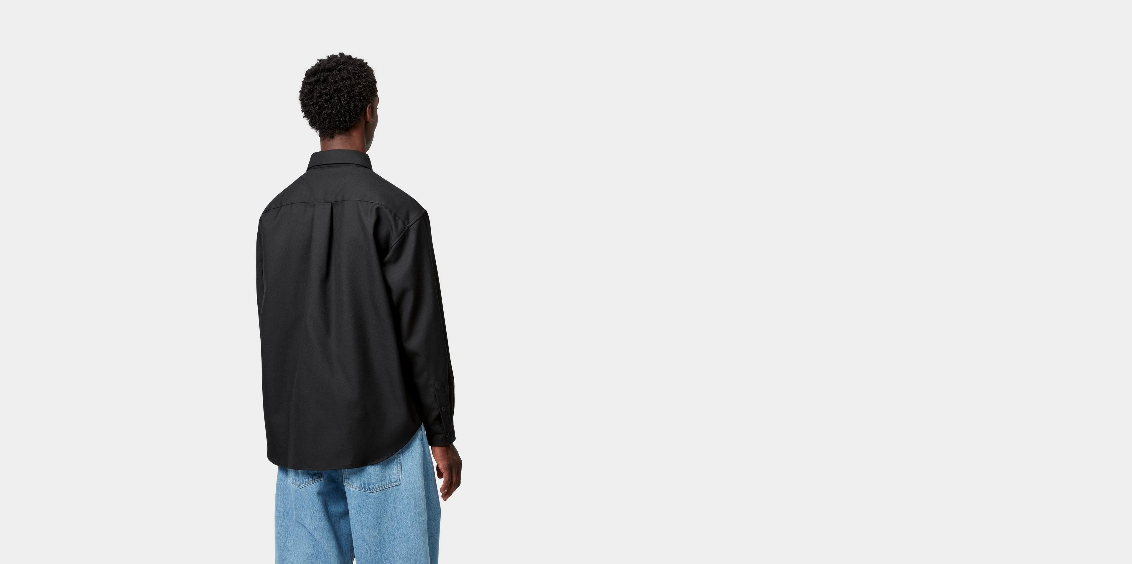 Carhartt WIP L/S Ray Shirt, Black | Negozio online ufficiale