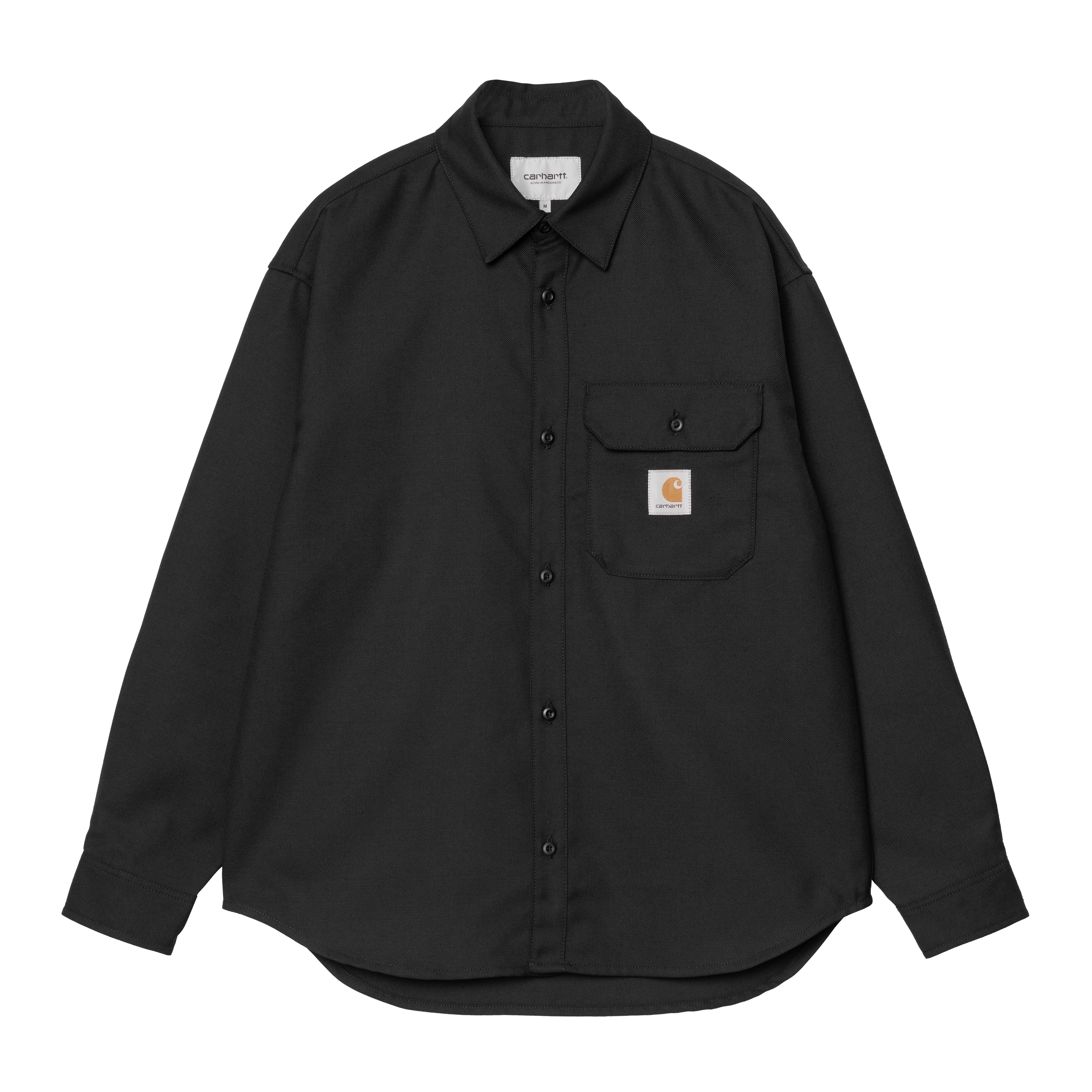 Carhartt WIP Long Sleeve Ray Shirt in Black