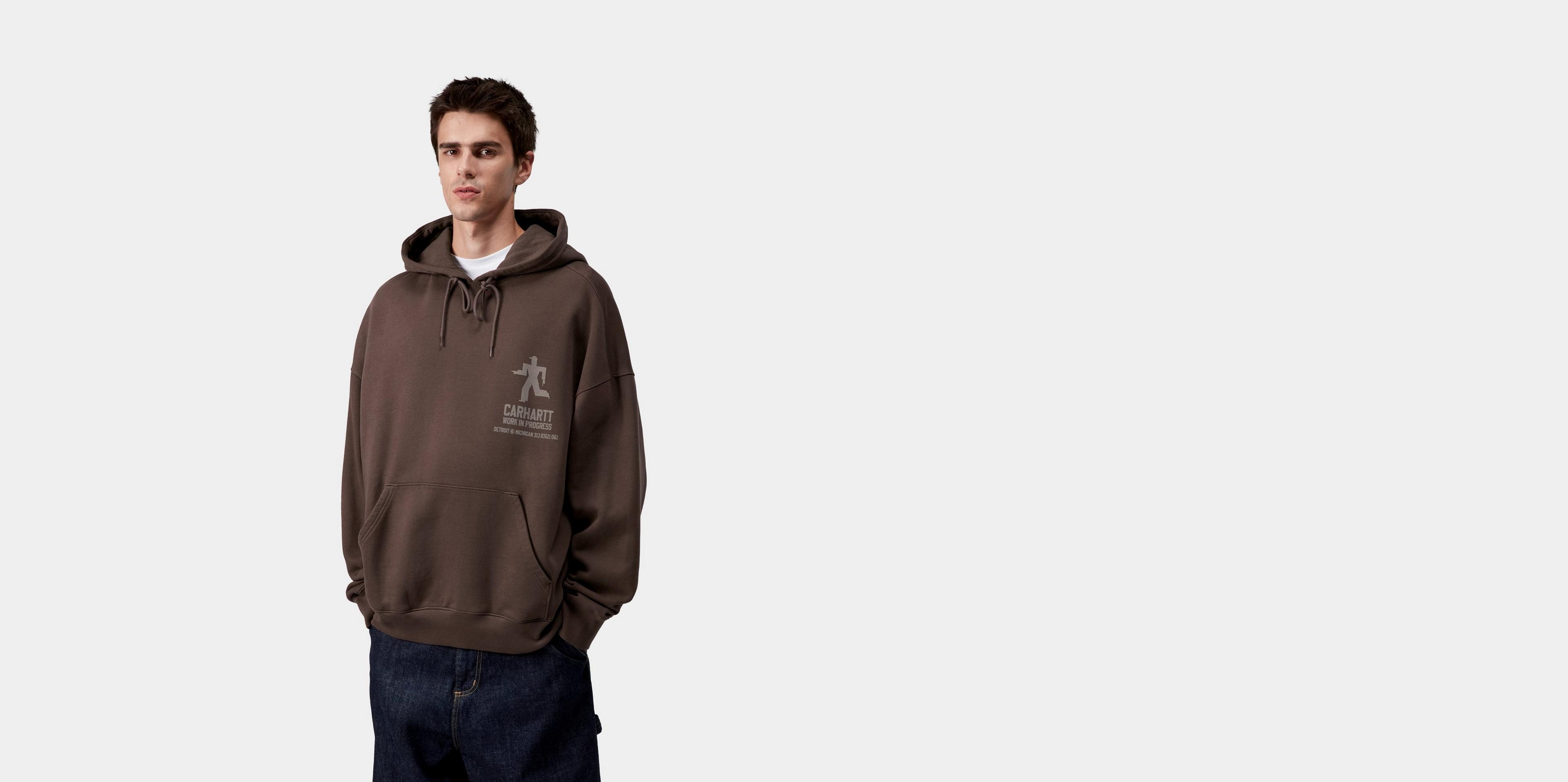 Carhartt WIP Hooded Distance Sweatshirt, Palisander | Official