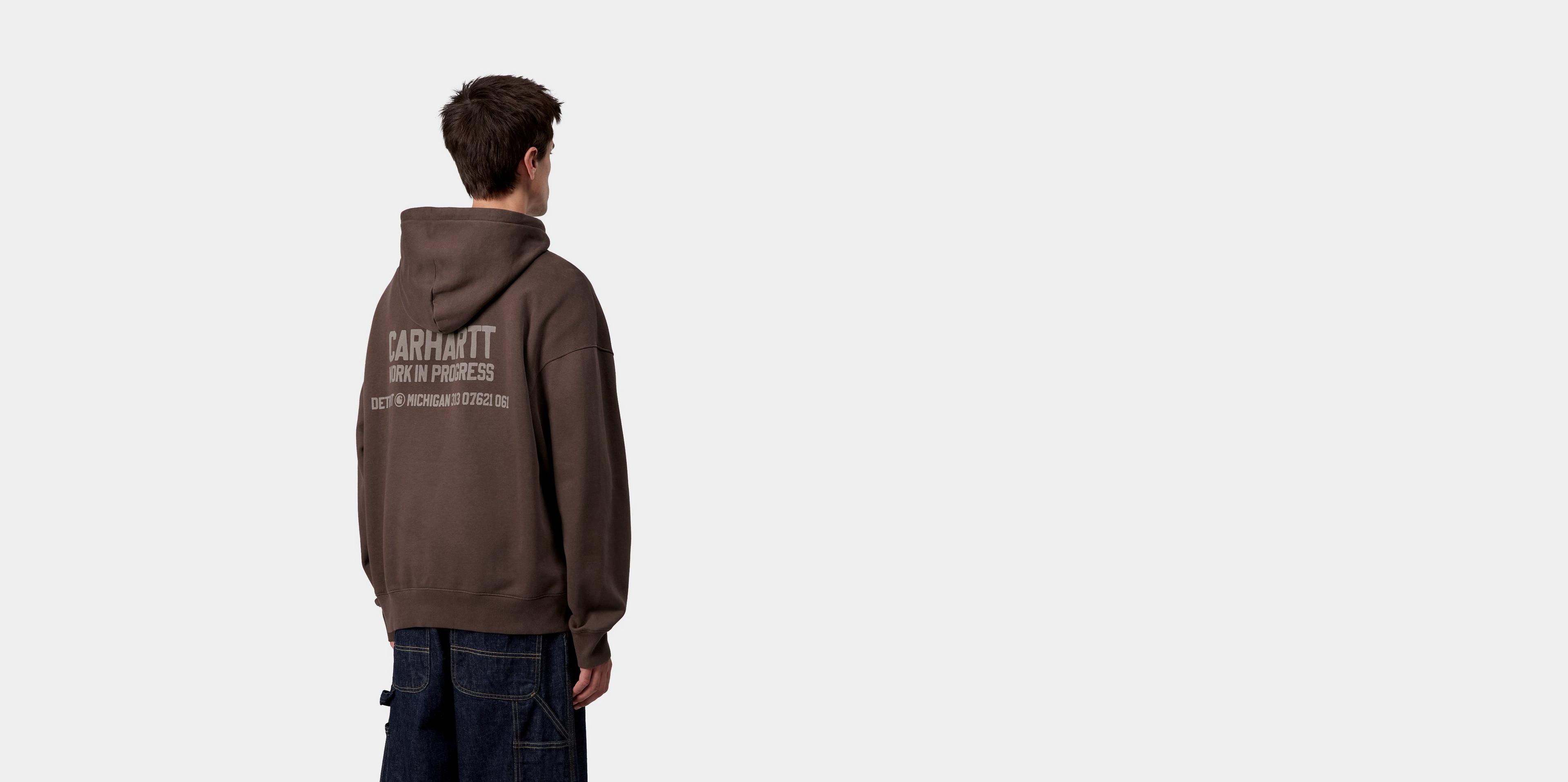 Carhartt WIP Hooded Distance Sweatshirt, Palisander | Official