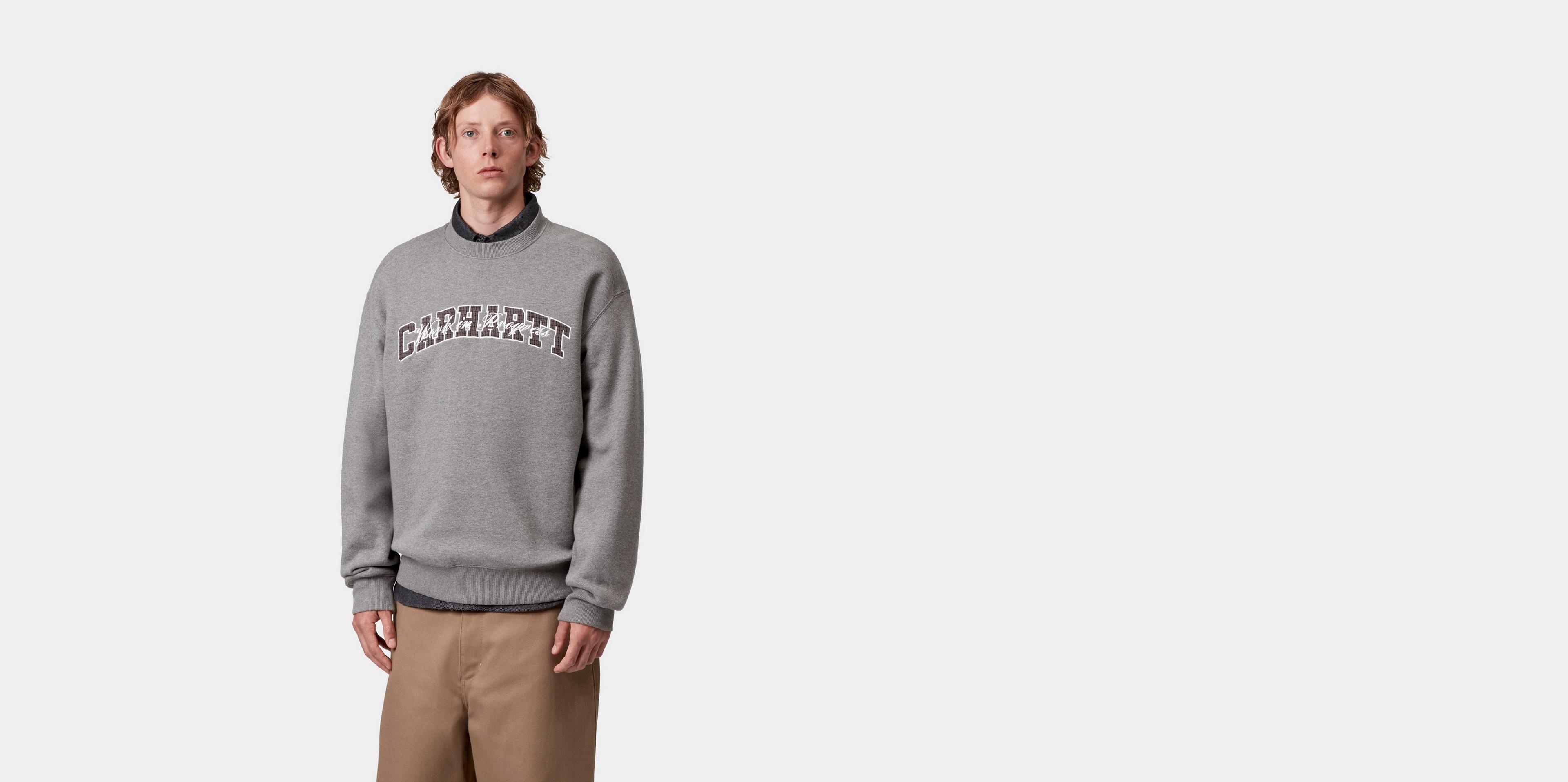 Carhartt WIP Big School Sweatshirt, Dark Grey Heather | Official