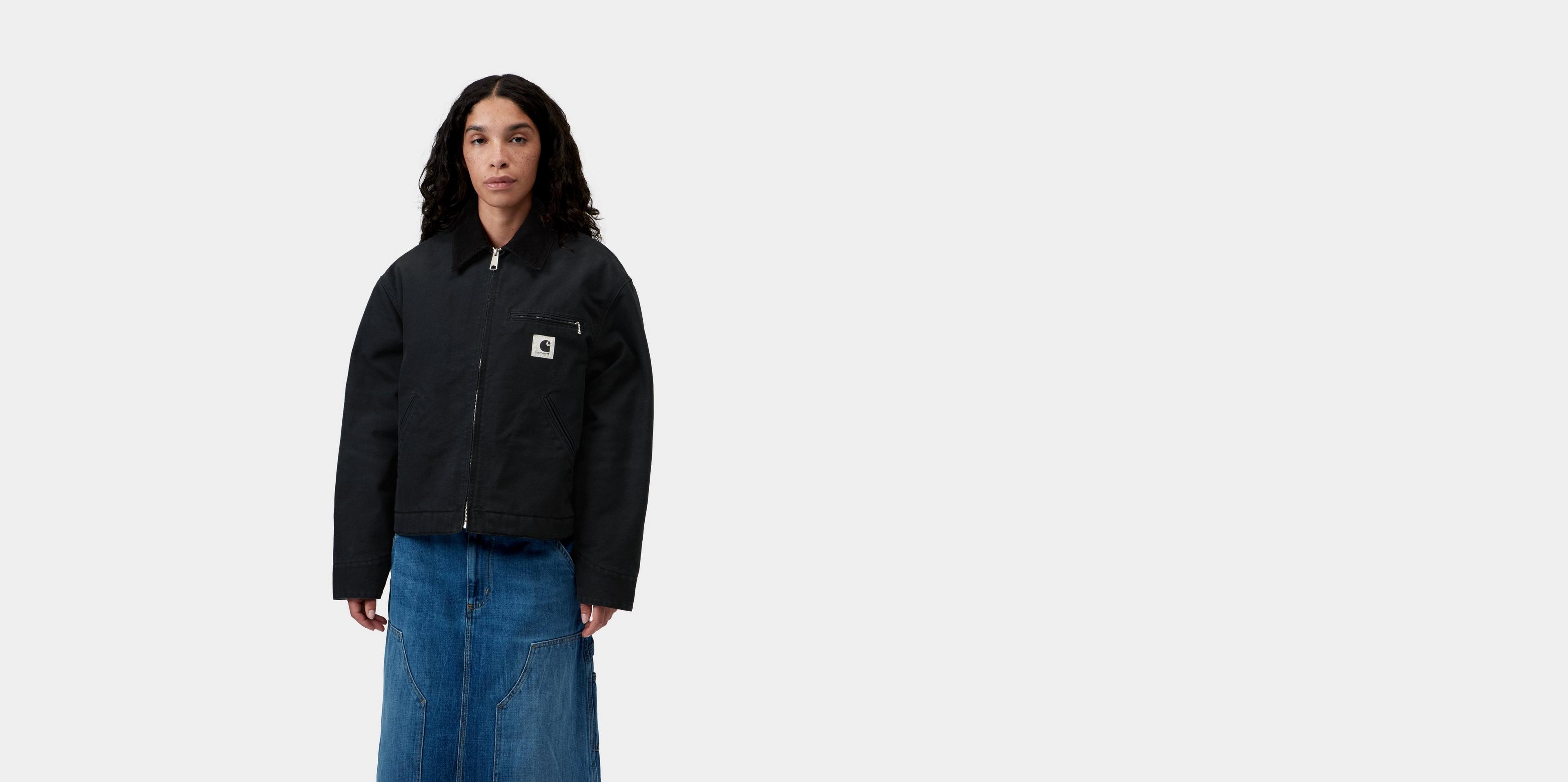 ジャケット・アウター carhartt wip og detroit jacket XS Carhartt WIP Women's OG Detroit Jacket, Black / Black | Official