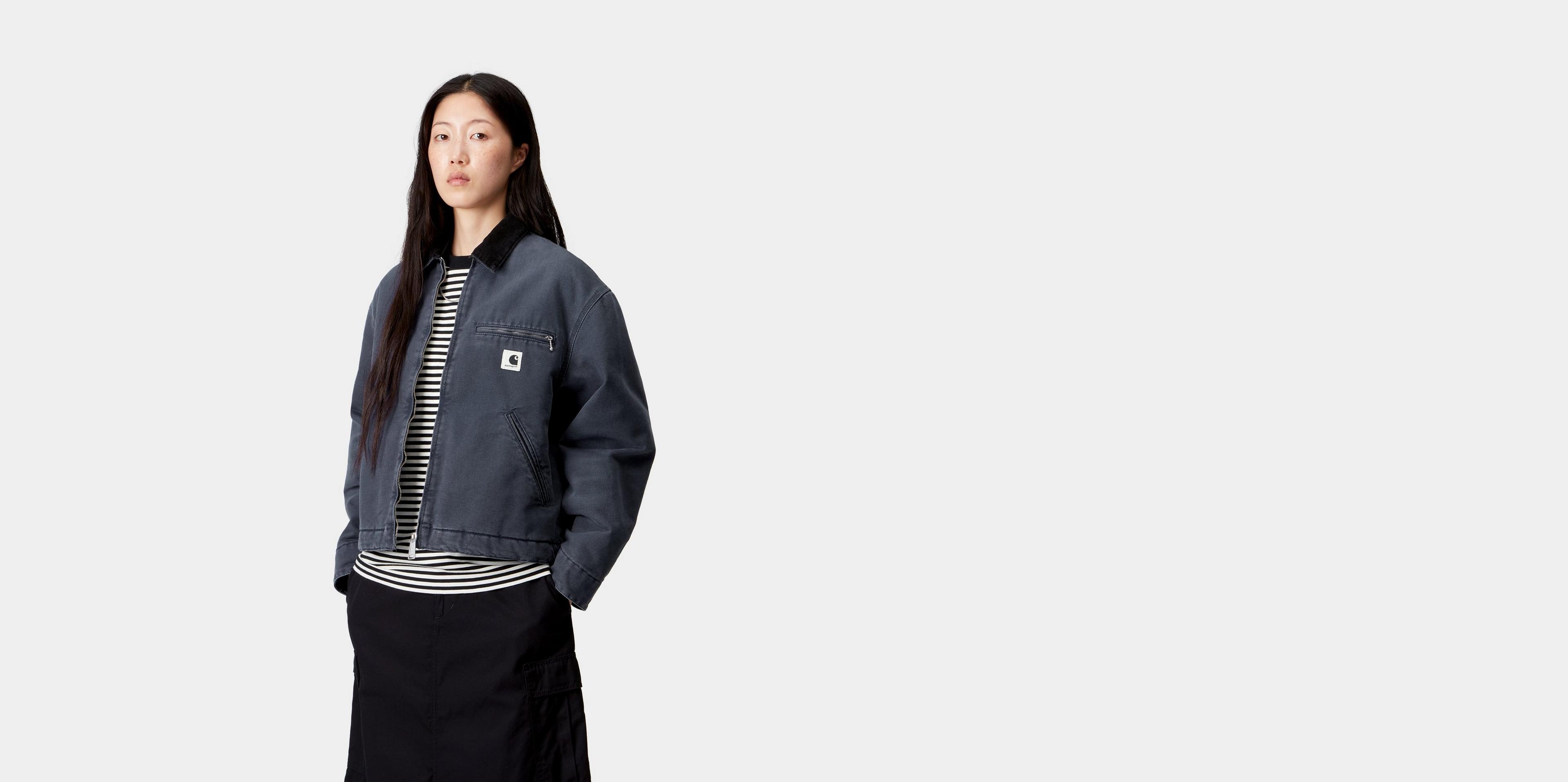 ✨希少S極美品✨ Carhartt WIP OG DETROIT JACKET Carhartt WIP OG Detroit Jacket (Winter) - Graphite/Black