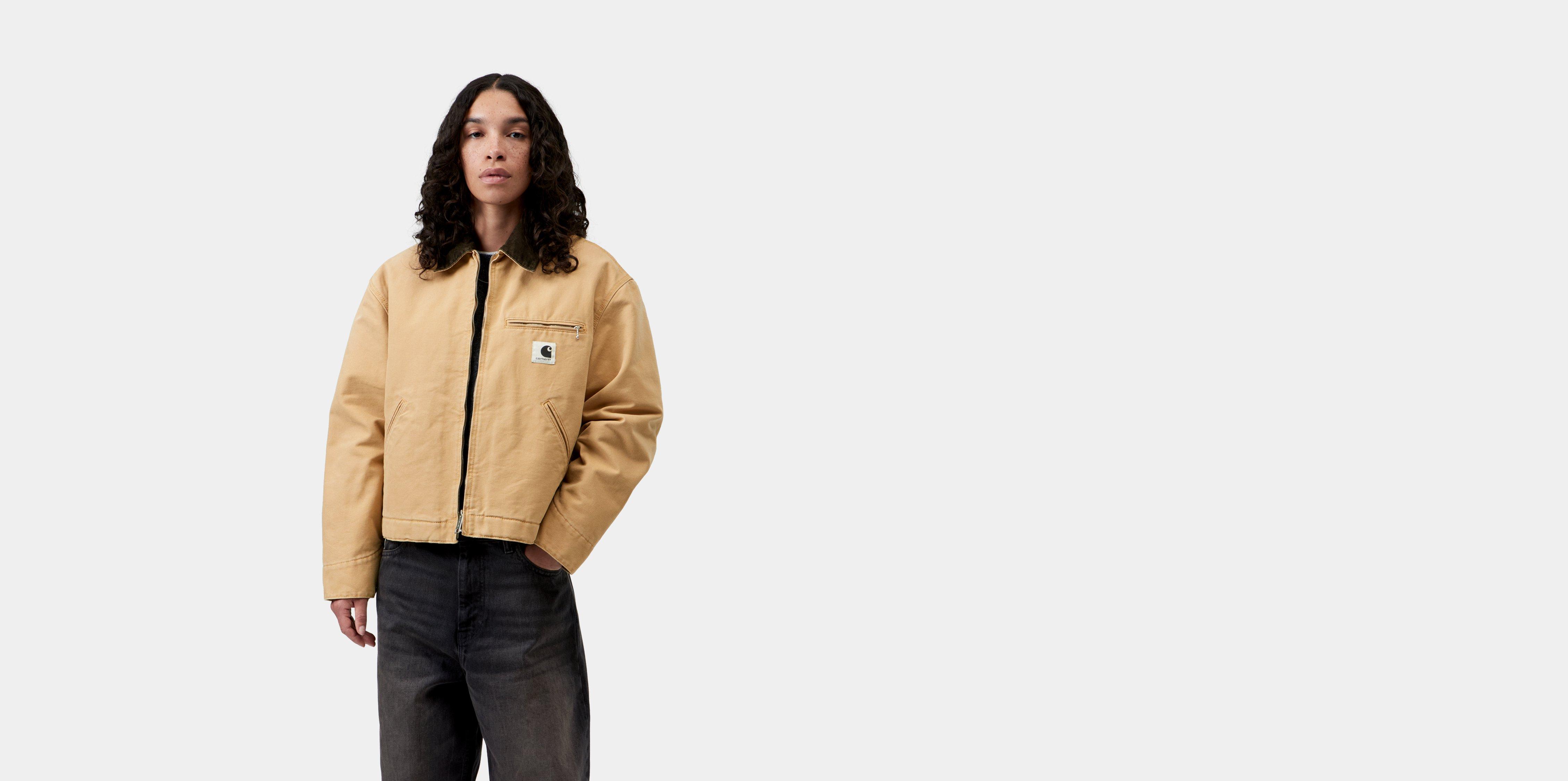 Carhartt WIP W' OG Detroit Jacket WIP Dusty H / Tobacco stone canvas | brown | XS | Women