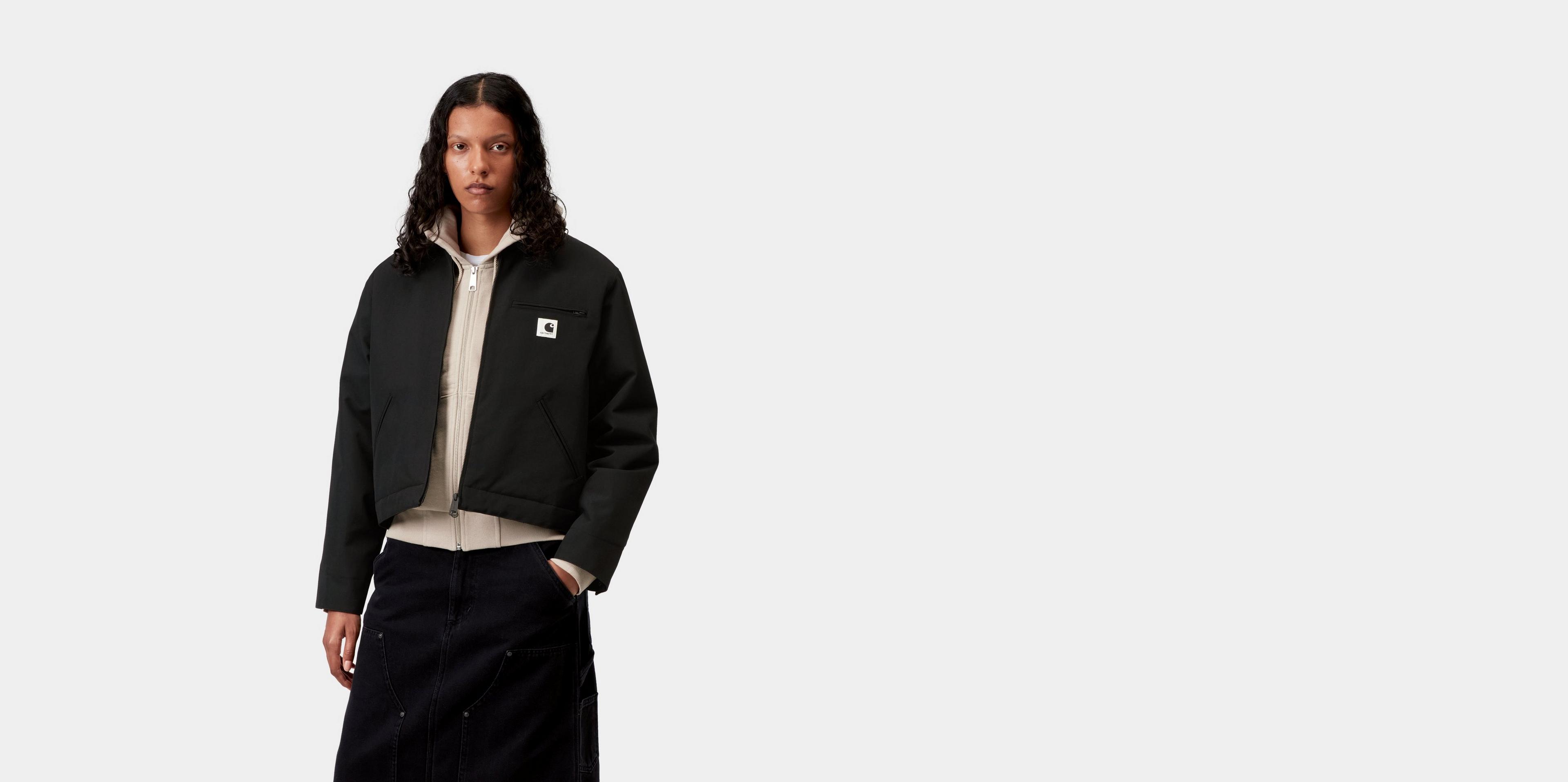 Carhartt WIP W' Newkirk Jacket, Black / Wild Dog Print | Official