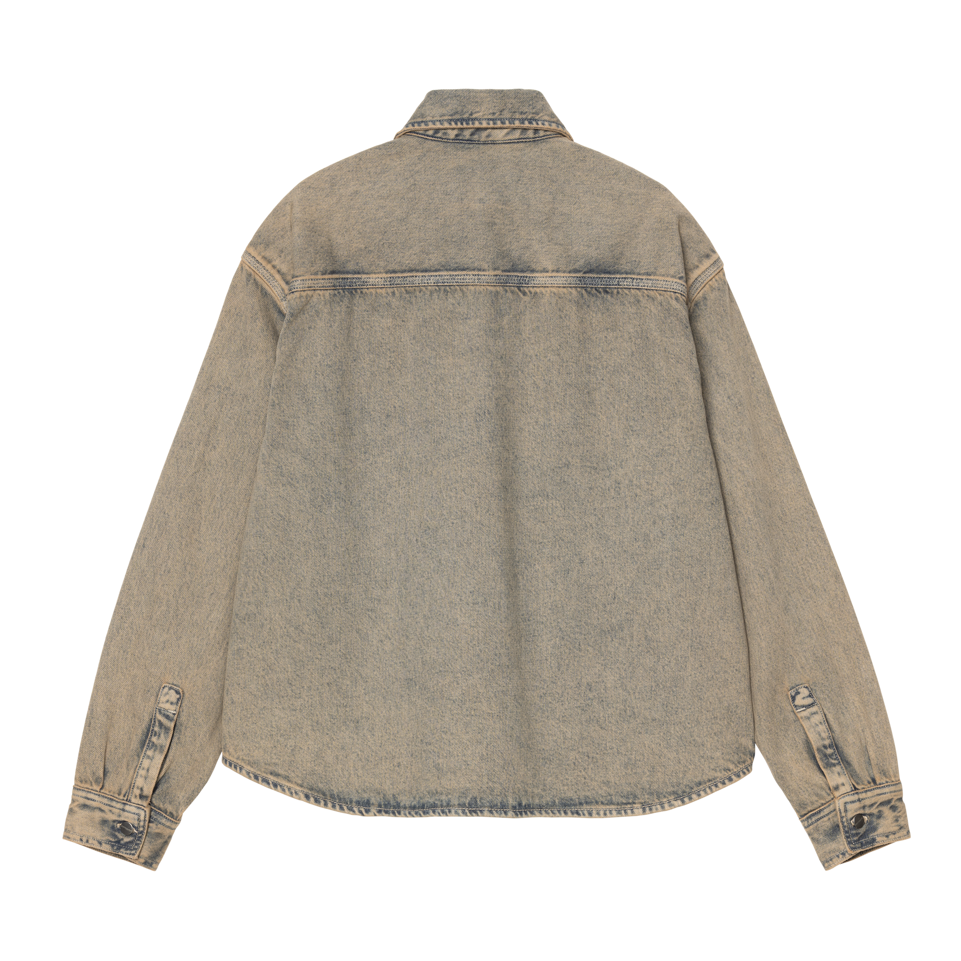 Carhartt WIP Women's Georgia Shirt Jac, Blue / Leather | Official
