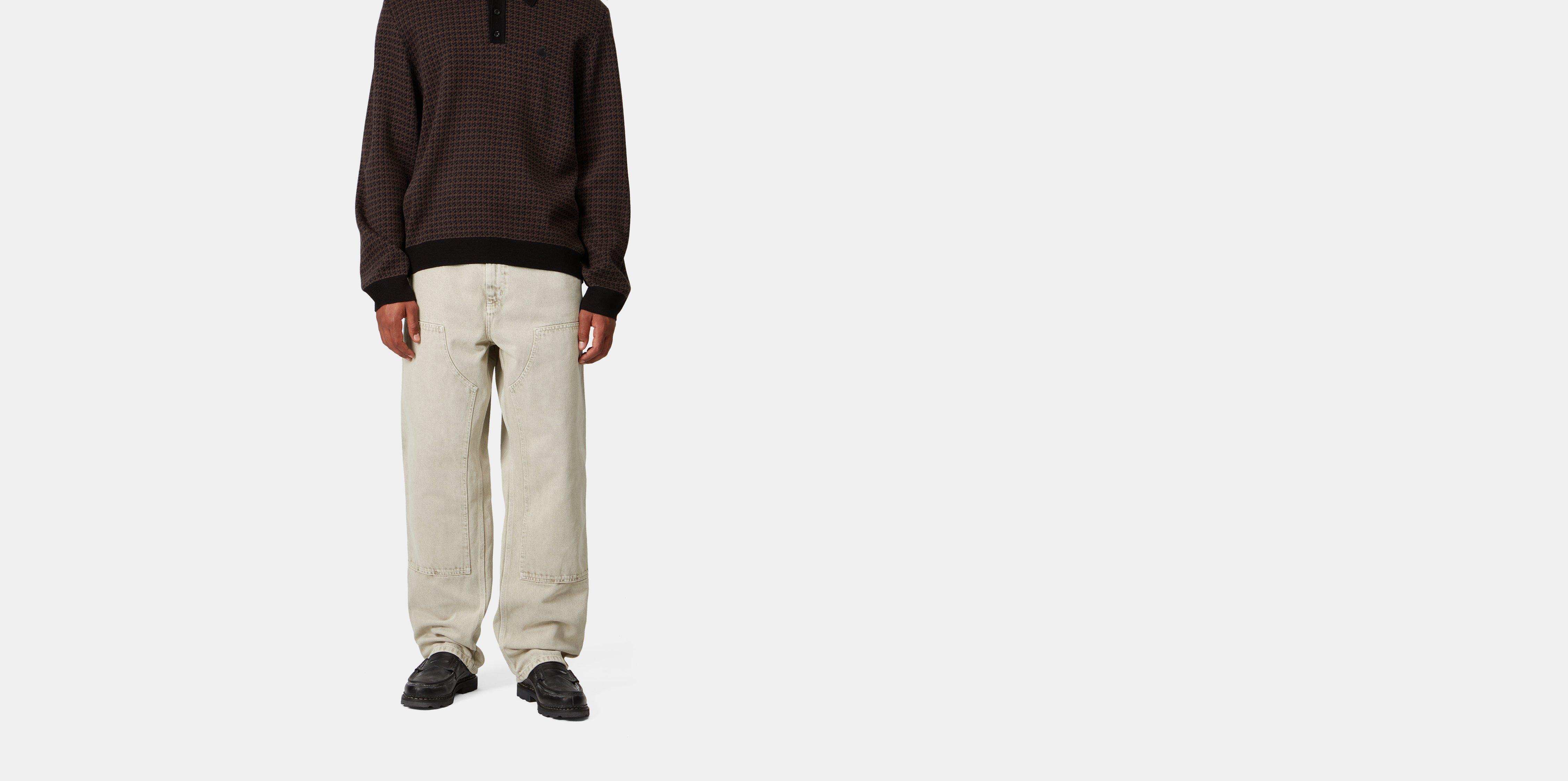 Carhartt WIP Double Knee Pant Opuntia chalk wash | green | 27/32 | Men